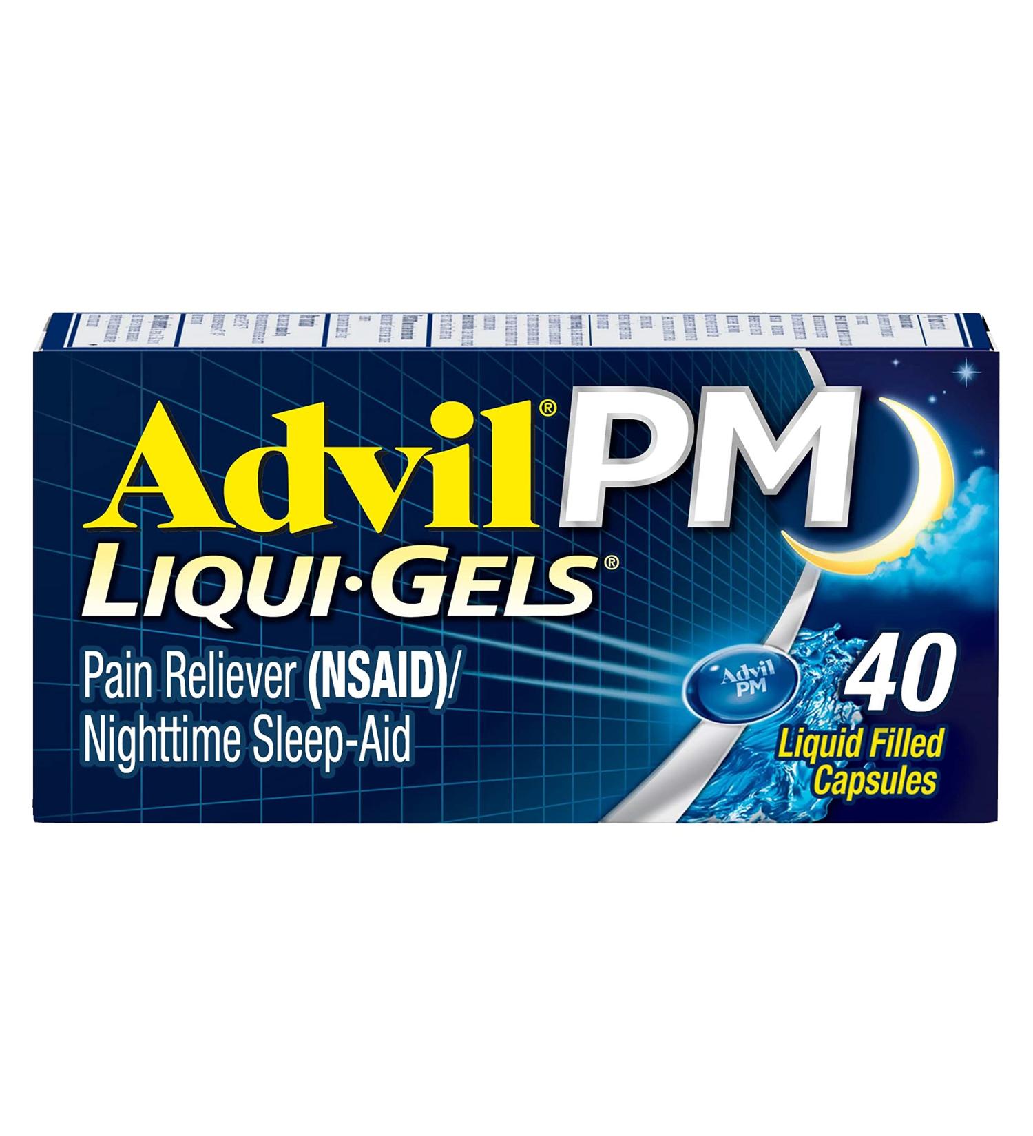 Buy Advil PM Pain Reliever & Nighttime Sleep Aid - 40 Coated Caplets - Fast International Shipping - Buy Online on GoSupps.com