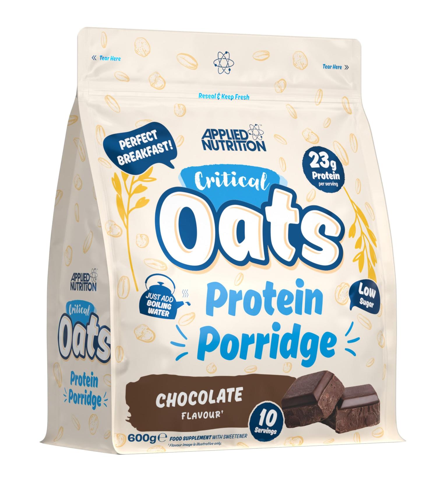 Applied Nutrition Critical Oats Protein Porridge 600gr Chocolate Chocolade 600g - Buy Online on GoSupps.com