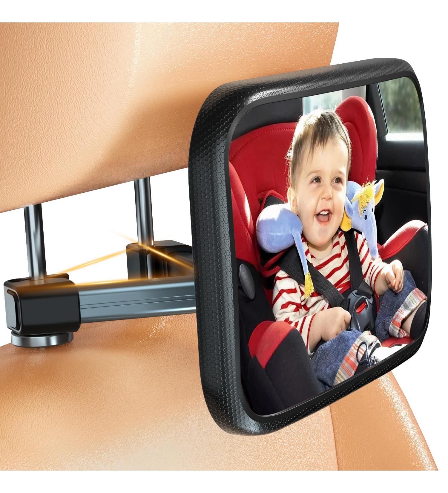 ENONEO Baby Car Mirror | 100% Shatterproof Rear Facing Safety Mirror | Crystal Clear View | Essential for Newborns - Buy Online on GoSupps.com