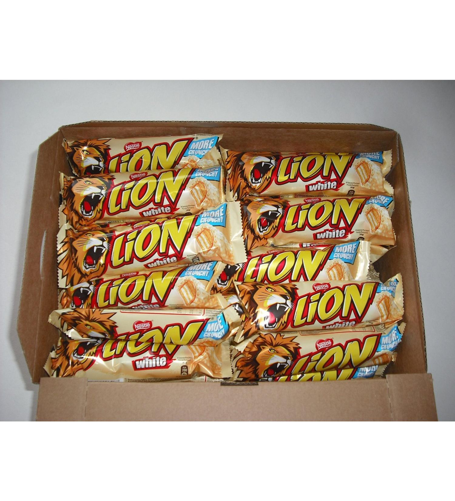 Nestle White Lion Bar - 1 x 10 singles