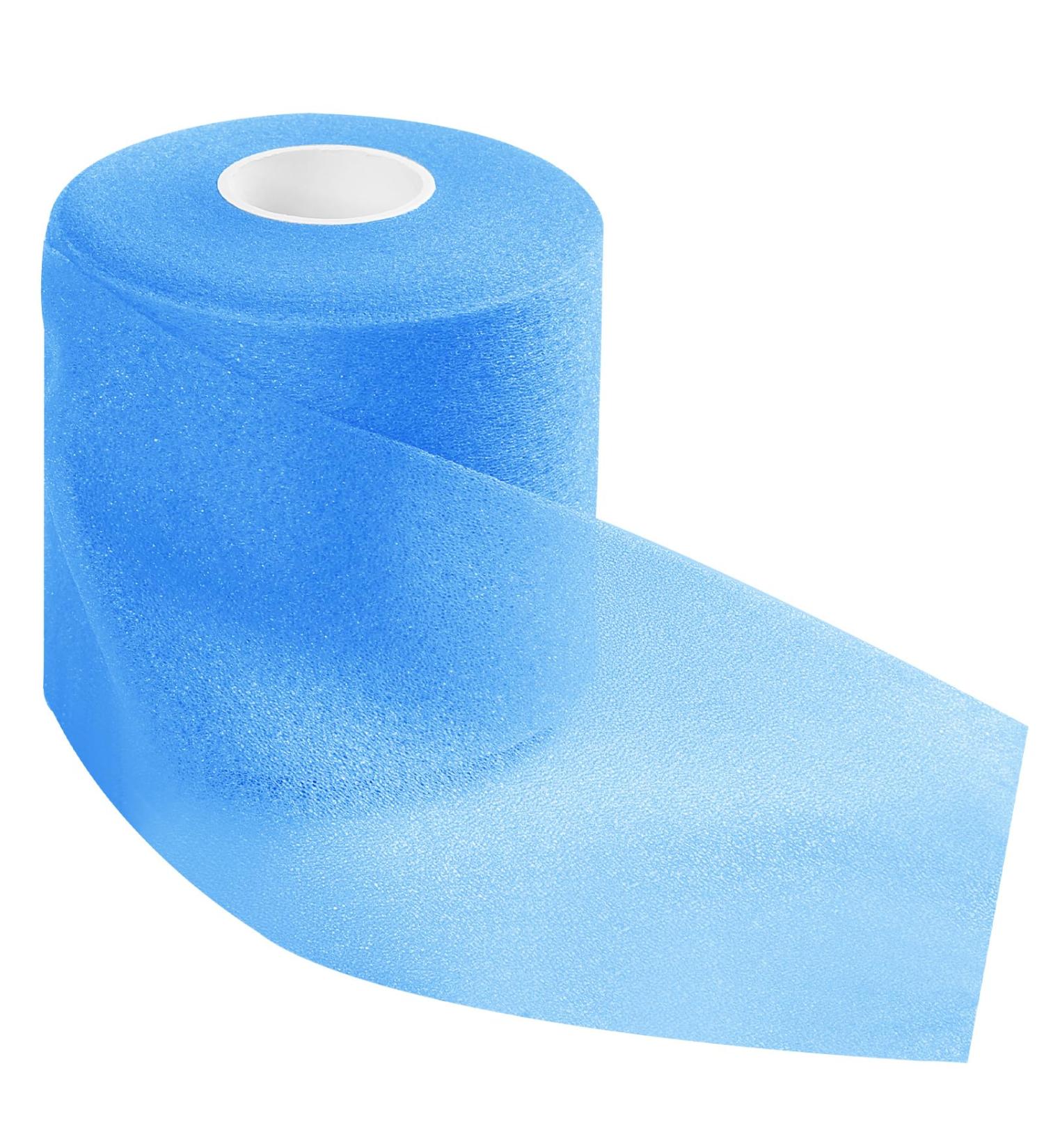 30 Yards Athletic Pre Wrap Tape - 2.76" Blue Foam Underwrap for Sports Non-Adhesive Ideal for Wrists Ankles Hair - International Shipping Available - Buy Online on GoSupps.com