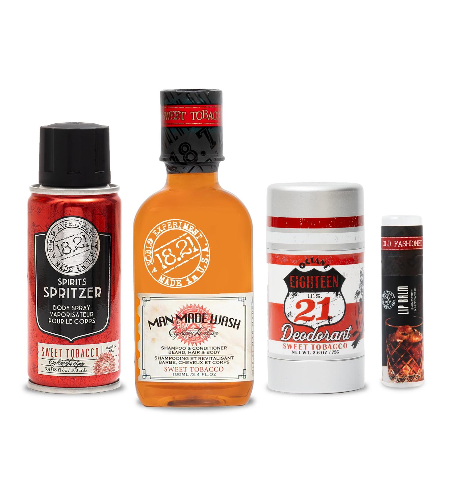 18.21 Man Made Man Dopp Kit Sweet Tobacco - Buy Online on GoSupps.com