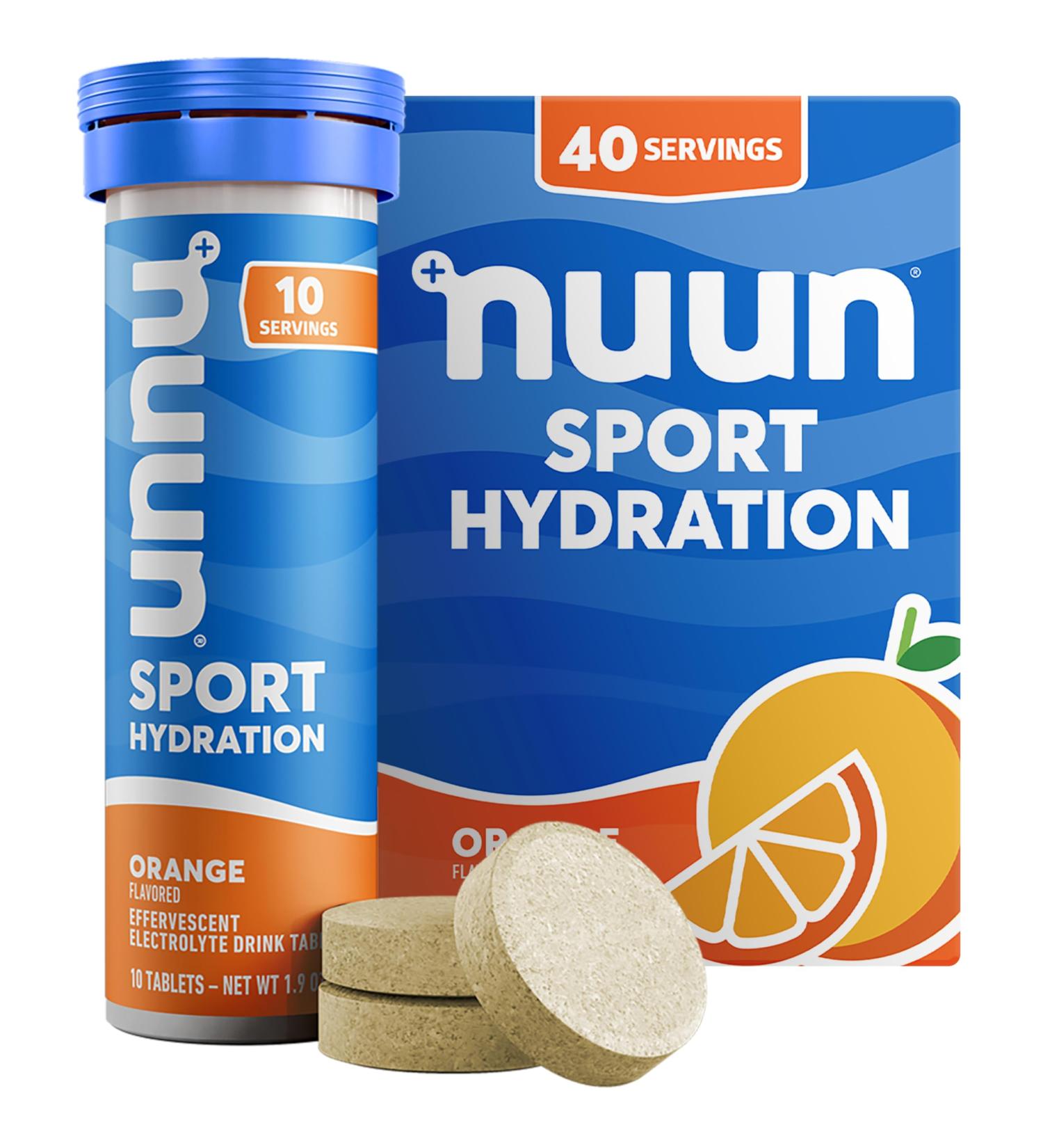 Buy Nuun Sport Electrolyte Drink Tablets - Orange Flavor 10 Count (Pack of 4) | Boost Hydration & Performance | International Shipping Available - Buy Online on GoSupps.com
