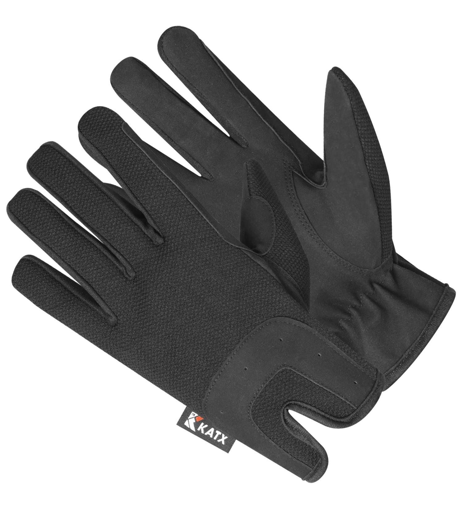 KATX Non-Slip Riding Gloves for Men & Women - Lightweight Breathable Synthetic Leather for Cycling Gardening & Outdoor Activities - Size L (Black) - Buy Online on GoSupps.com