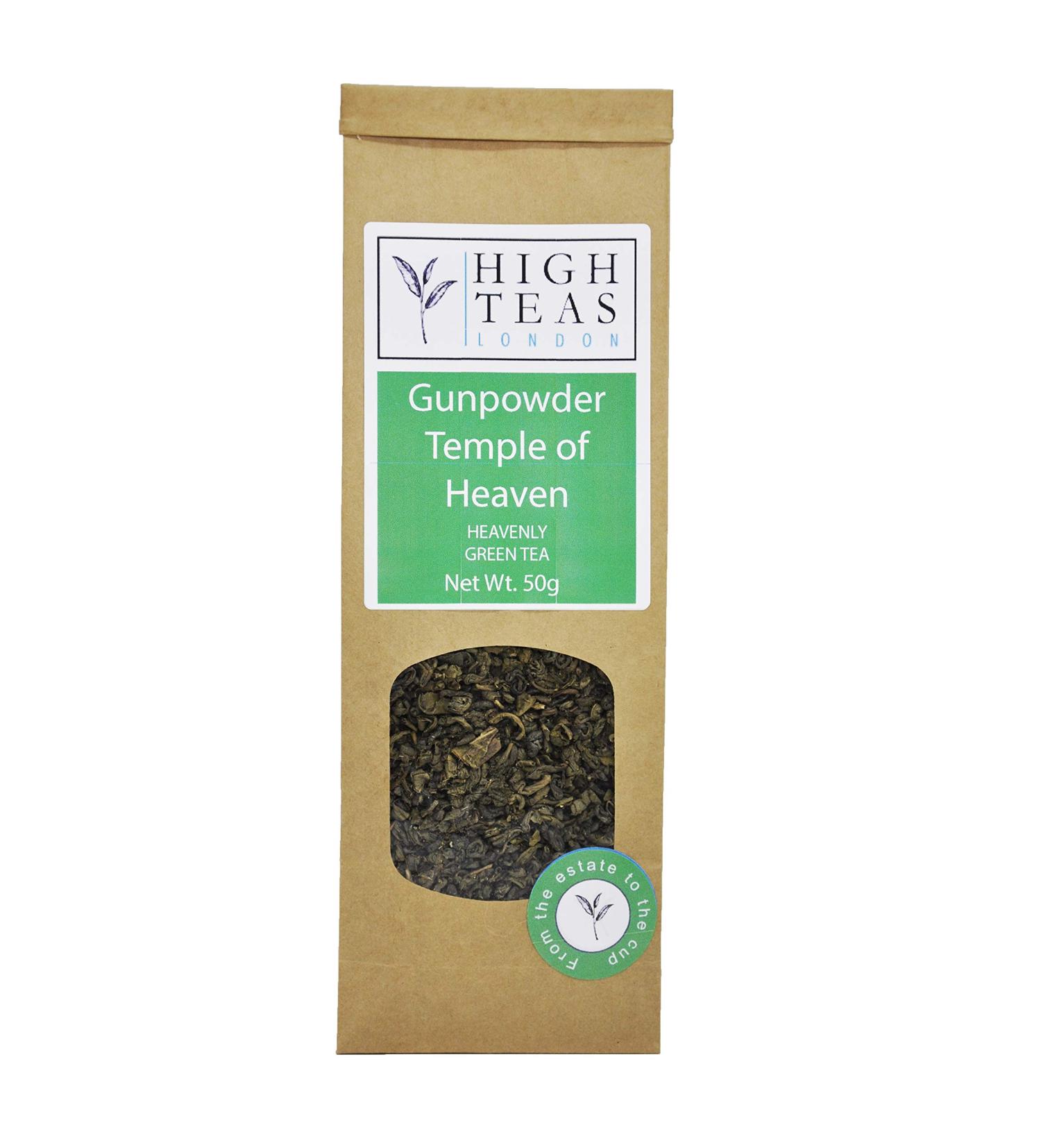 High Teas London Gunpowder Temple of Heaven Green Tea 50 g - Buy Online on GoSupps.com