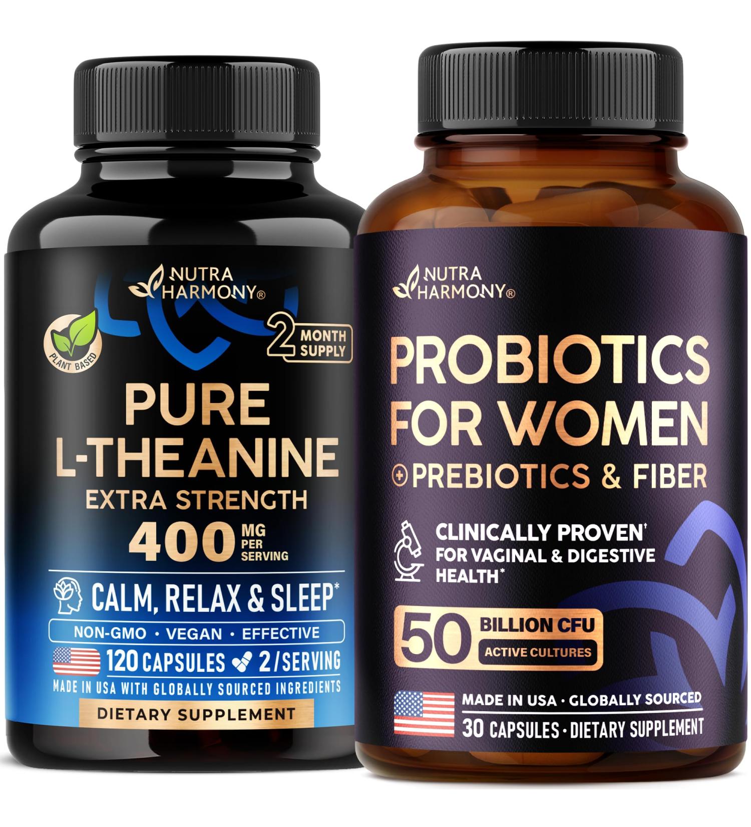 NUTRAHARMONY L-Theanine & Probiotics for Women Capsules