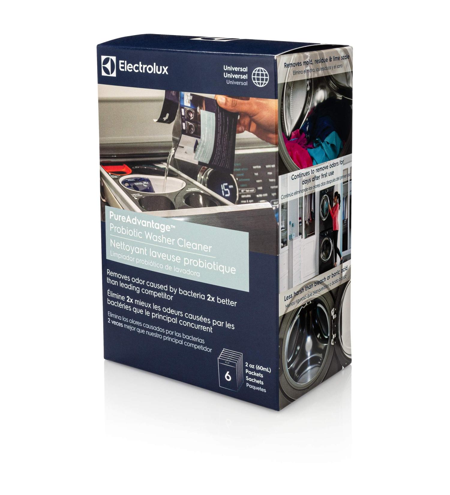 Electrolux 10ELPROL02 PureAdvantage Probiotic Washer Cleaner & Descaler - 6 Treatments - Buy Online on GoSupps.com