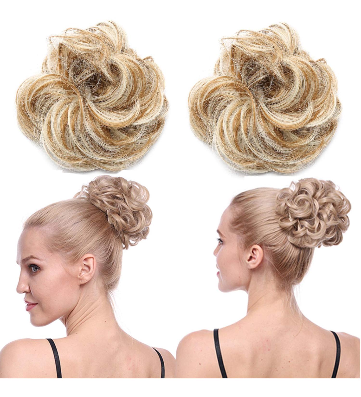 SEGO Hair Part Dutt Extensions - Curly Sandy Brown & Blond #27H613 | International Shipping Available - Buy Online on GoSupps.com