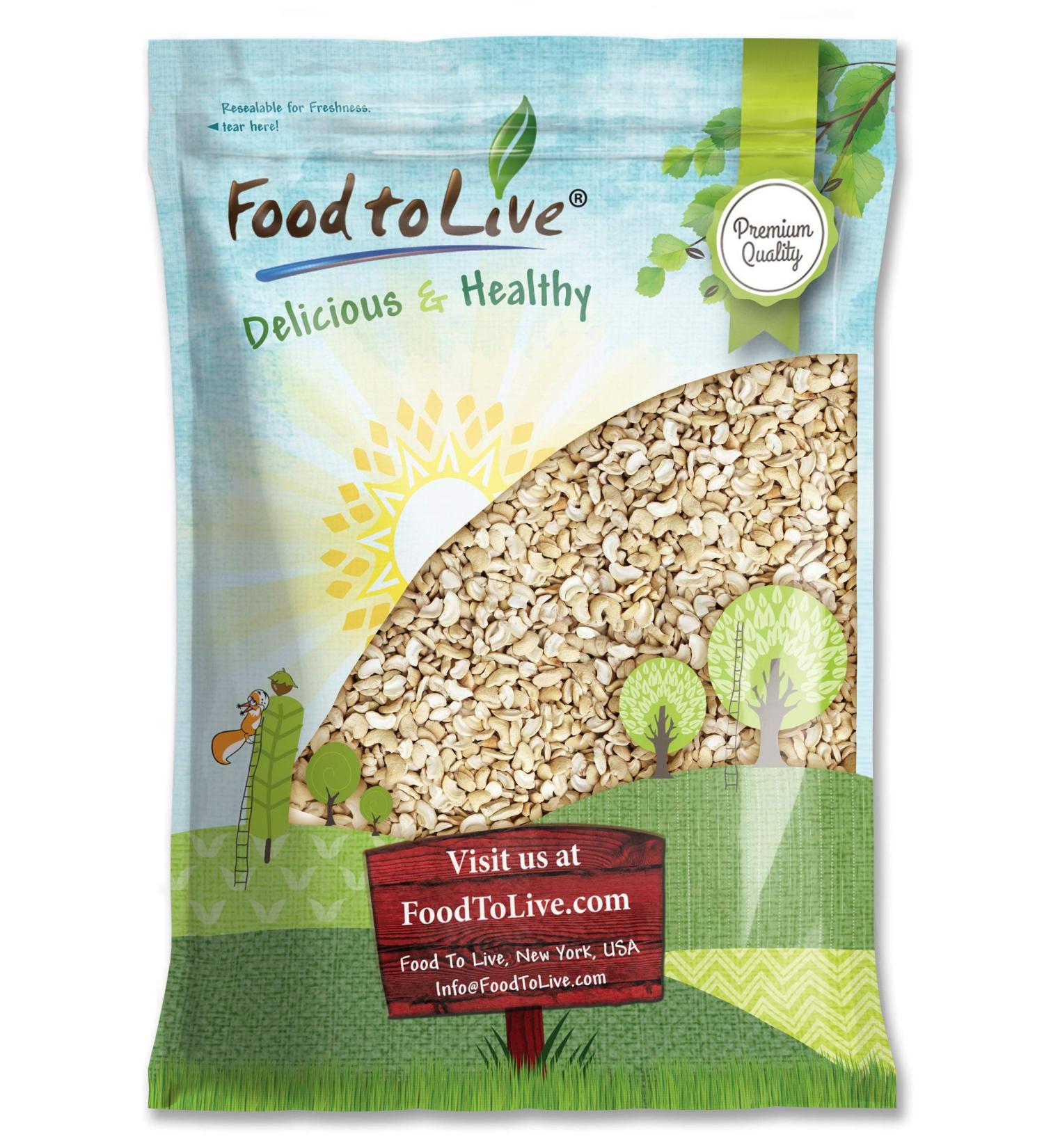 Raw Cashew Pieces 7 lb - Non-GMO, Kosher, Vegan, Paleo, Unsalted, Unroasted - Rich in Selenium, Zinc, Magnesium, Proteins & Antioxidants - Buy Online on GoSupps.com