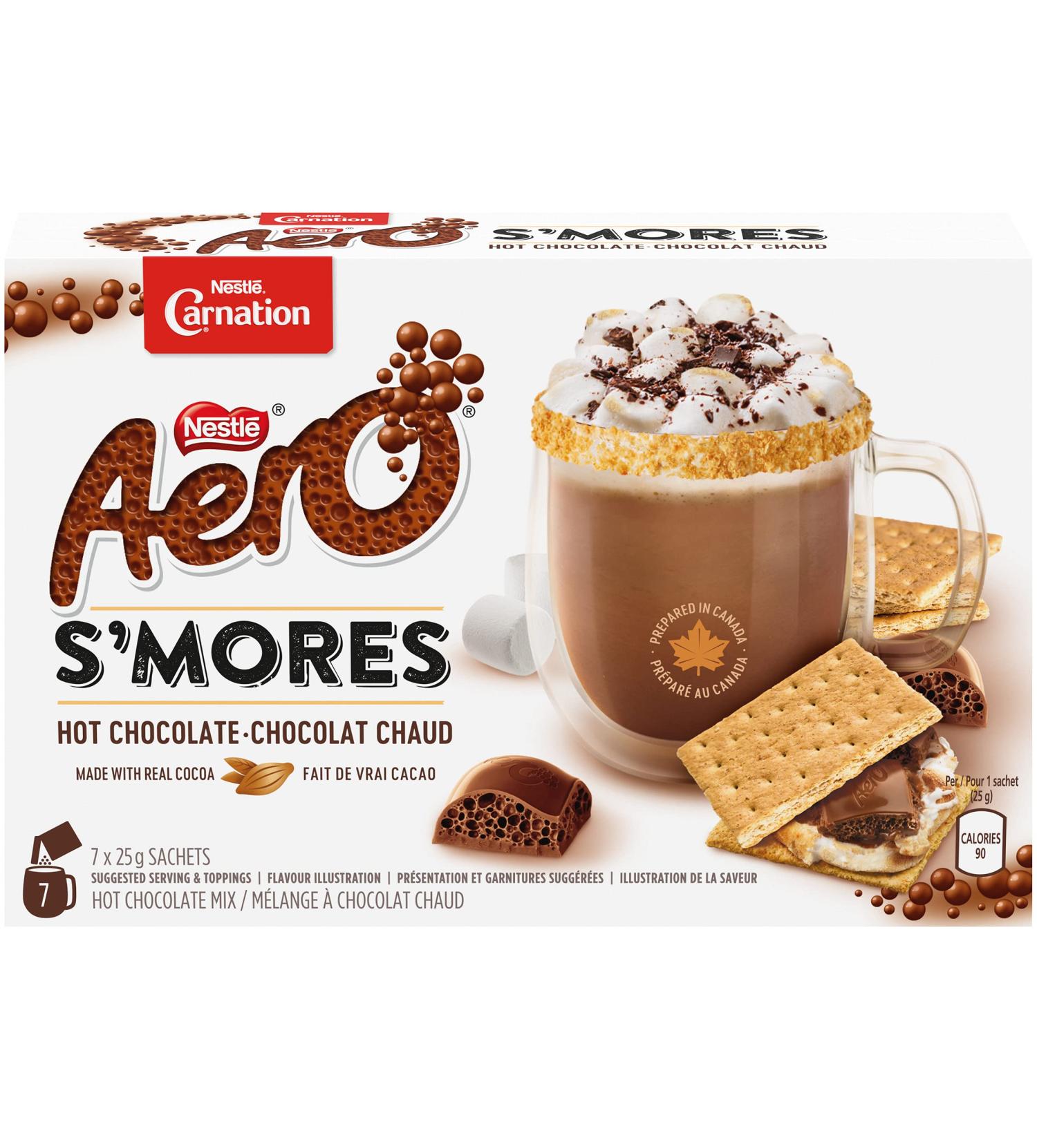 Carnation Hot Chocolate AERO S mores Hot Chocolate Mix 84 Packets - Buy Online on GoSupps.com