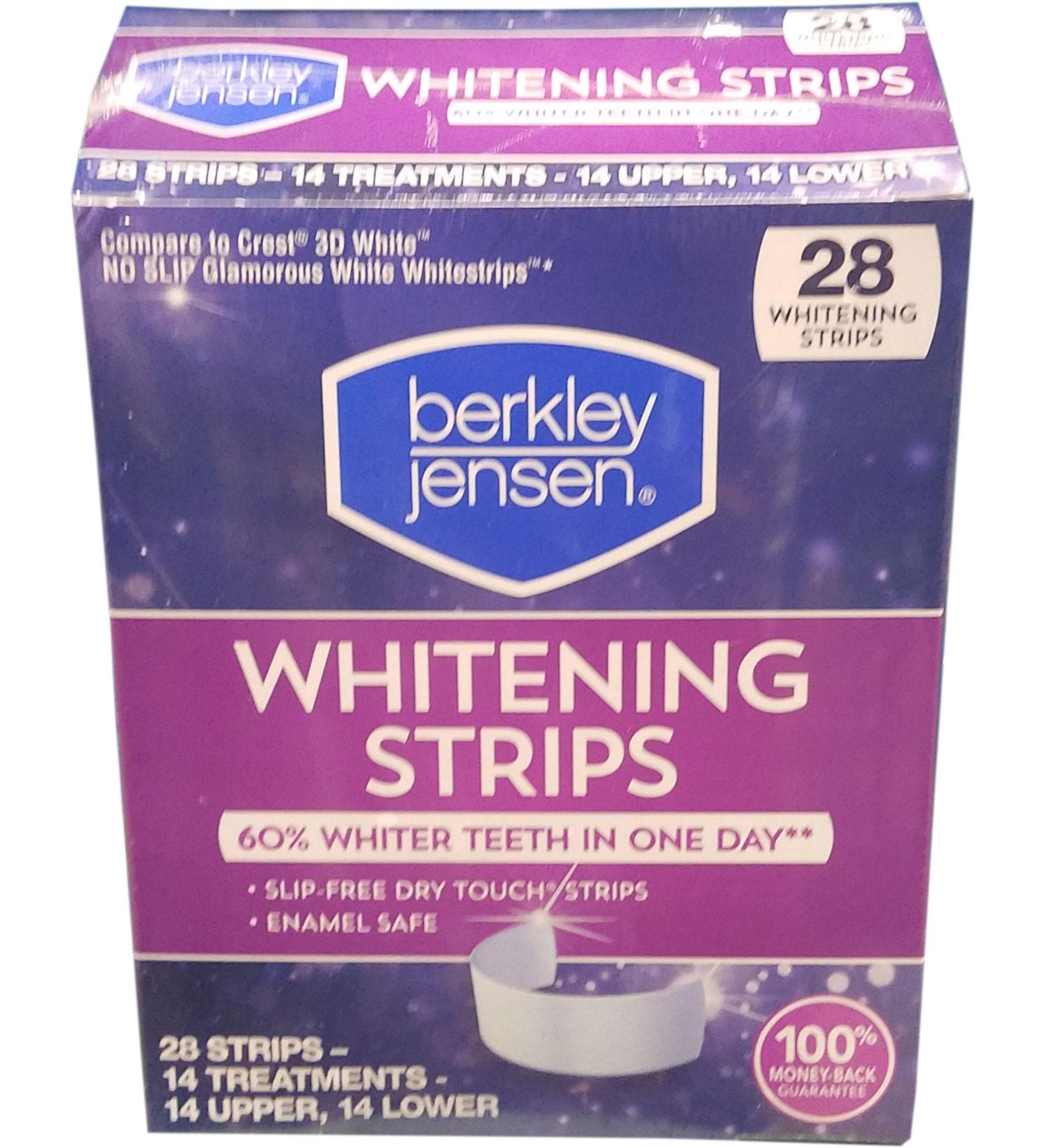 Berkley Jensen Whitening Strips - 28 Count | Professional Teeth Whitening at Home - Buy Online on GoSupps.com