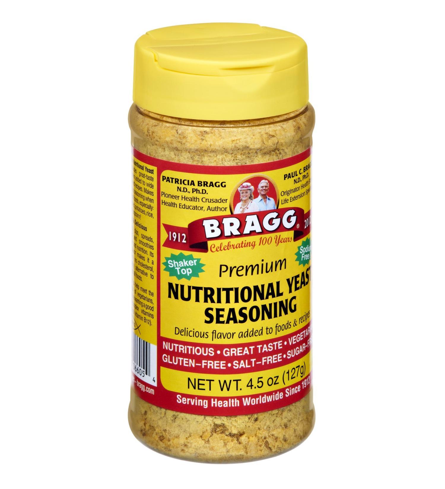 Bragg Seasoning Nutritional Yeast 4.5 Ounce, Pack of 12