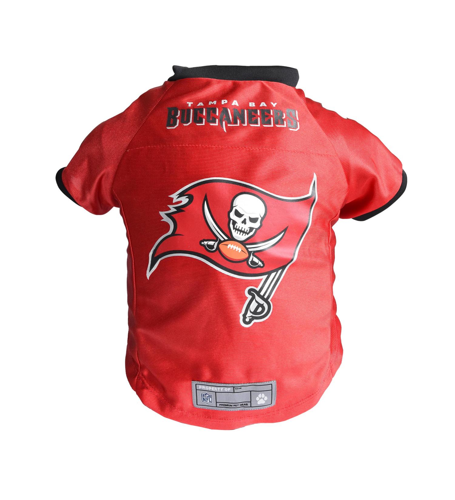 Tampa Bay Buccaneers Premium Dog Jersey - Size S | Official NFL Pet Apparel for Fans - Buy Online on GoSupps.com