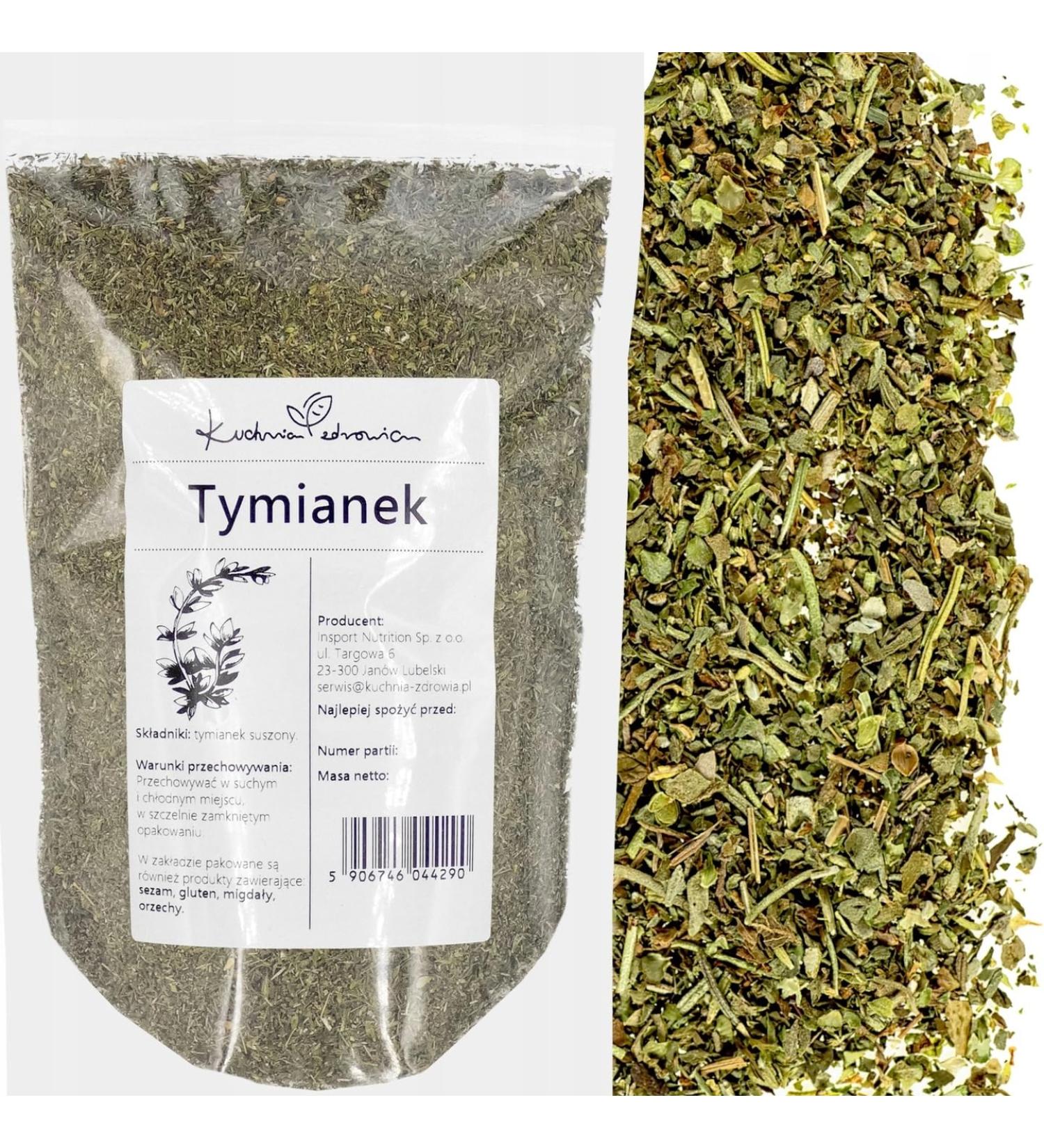 Kuchnia Zdrowia - Thym s ch - Naturel - Aromatique - Sans additifs - Emballage anti-fuite avec fermeture clair - Doypack: (100 Grammes) 100 Grammes - Buy Online on GoSupps.com