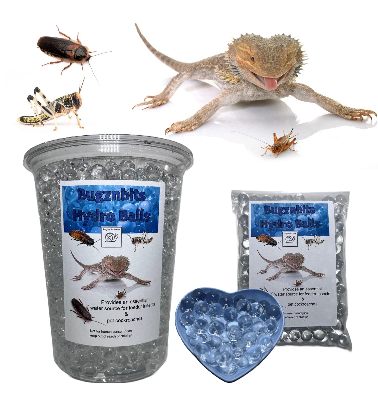 Bugznbits Hydro Balls Bug Gel Alternative for Crickets Cockroaches Locust and other Insects Reptile Feeder insects (900ml Maxi Pack) - Buy Online on GoSupps.com