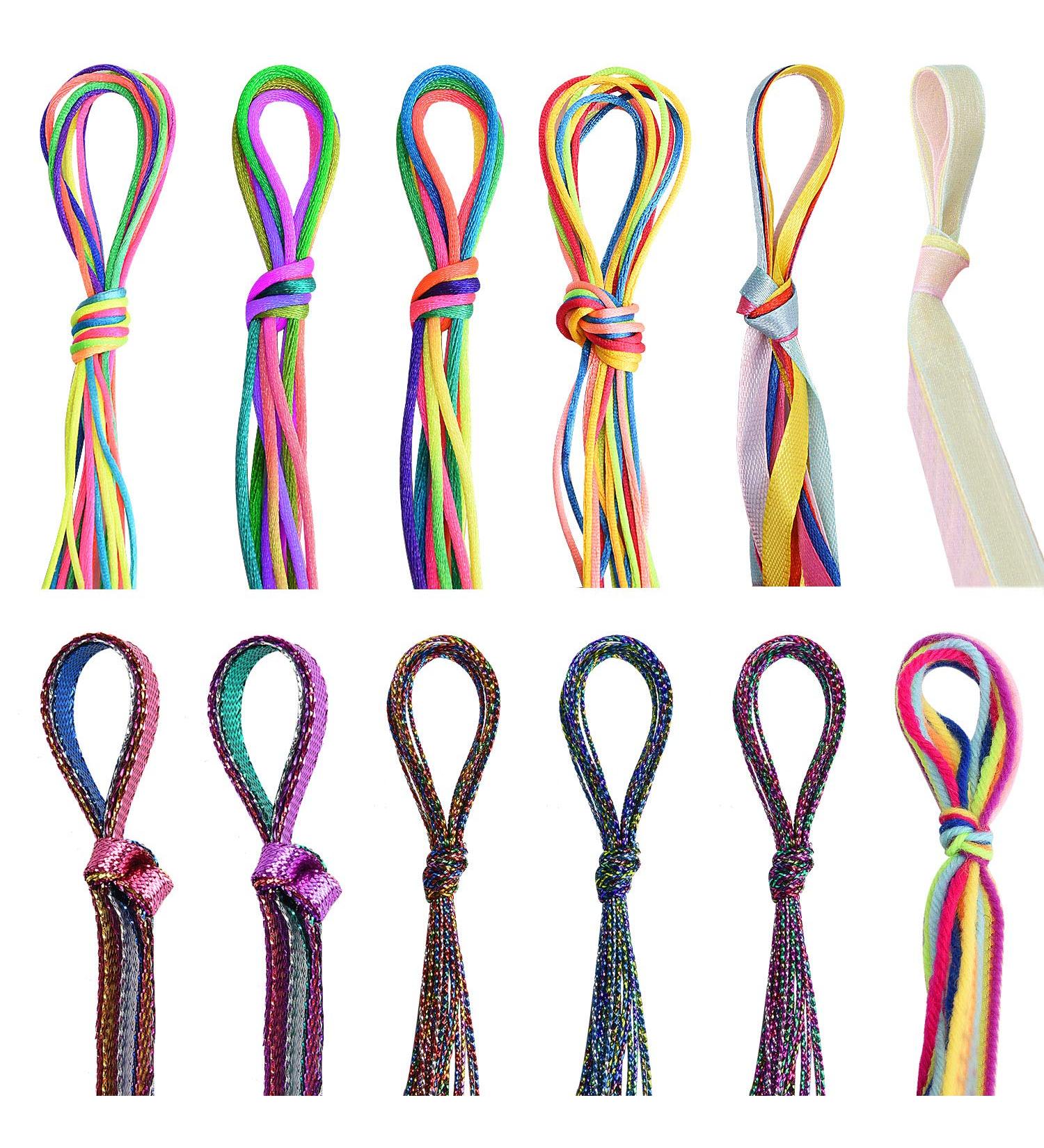 Noverlife 88PCS Colorful Hair Strings for Braids and Braiding - Metallic Hair Tinsel and Glitter Strands for Fashionable Hair Styling - Buy Online on GoSupps.com