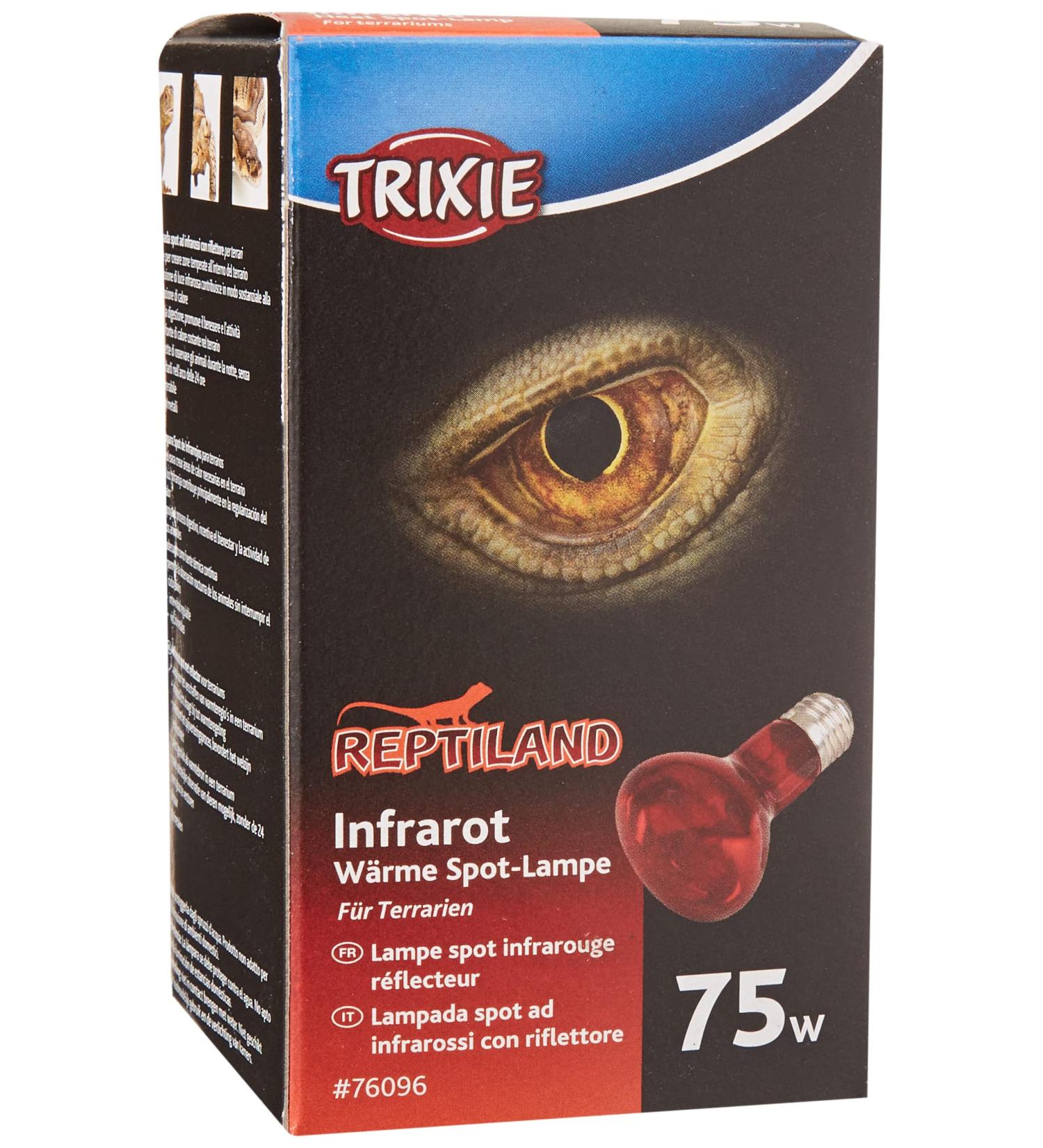 Trixie 76096 Infrared Heat Spot Lamp - 75W 100mm - Ideal for Pet Heating & International Shipping - Buy Online on GoSupps.com