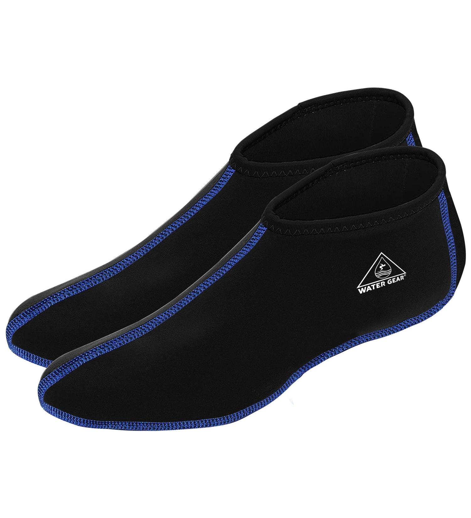 Water Gear Fin Socks - Large Men's 9-11 - Dive Socks for Scuba Diving & Snorkeling - Keep Feet Dry - Blue - Buy Online on GoSupps.com
