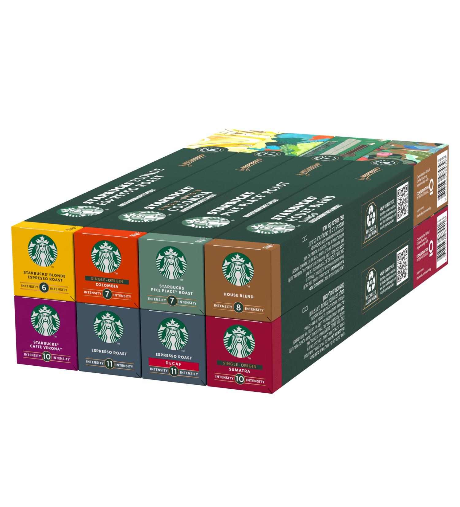 Buy STARBUCKS Trial Set by Nespresso - 80 Coffee Capsules | Exclusive at Amazon - Buy Online on GoSupps.com