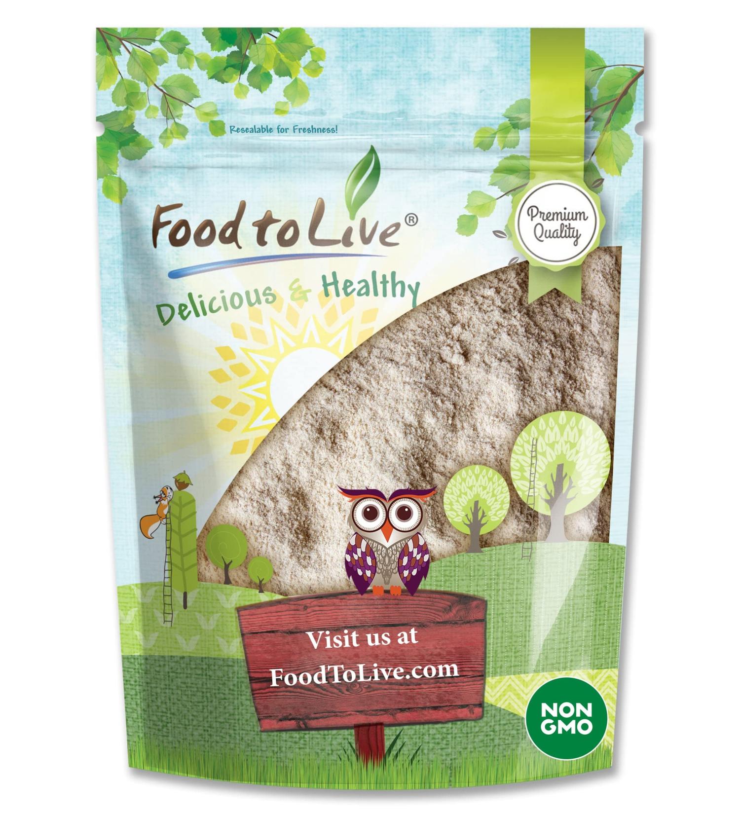 Barley Flour 2 Pounds Non-GMO Stone Ground from Whole Hulled Barley - Fine Powder, Kosher & Vegan - Rich in Fiber - Wheat Flour Alternative - Ideal for Baking - Product of USA (2 lb) - Buy Online on GoSupps.com