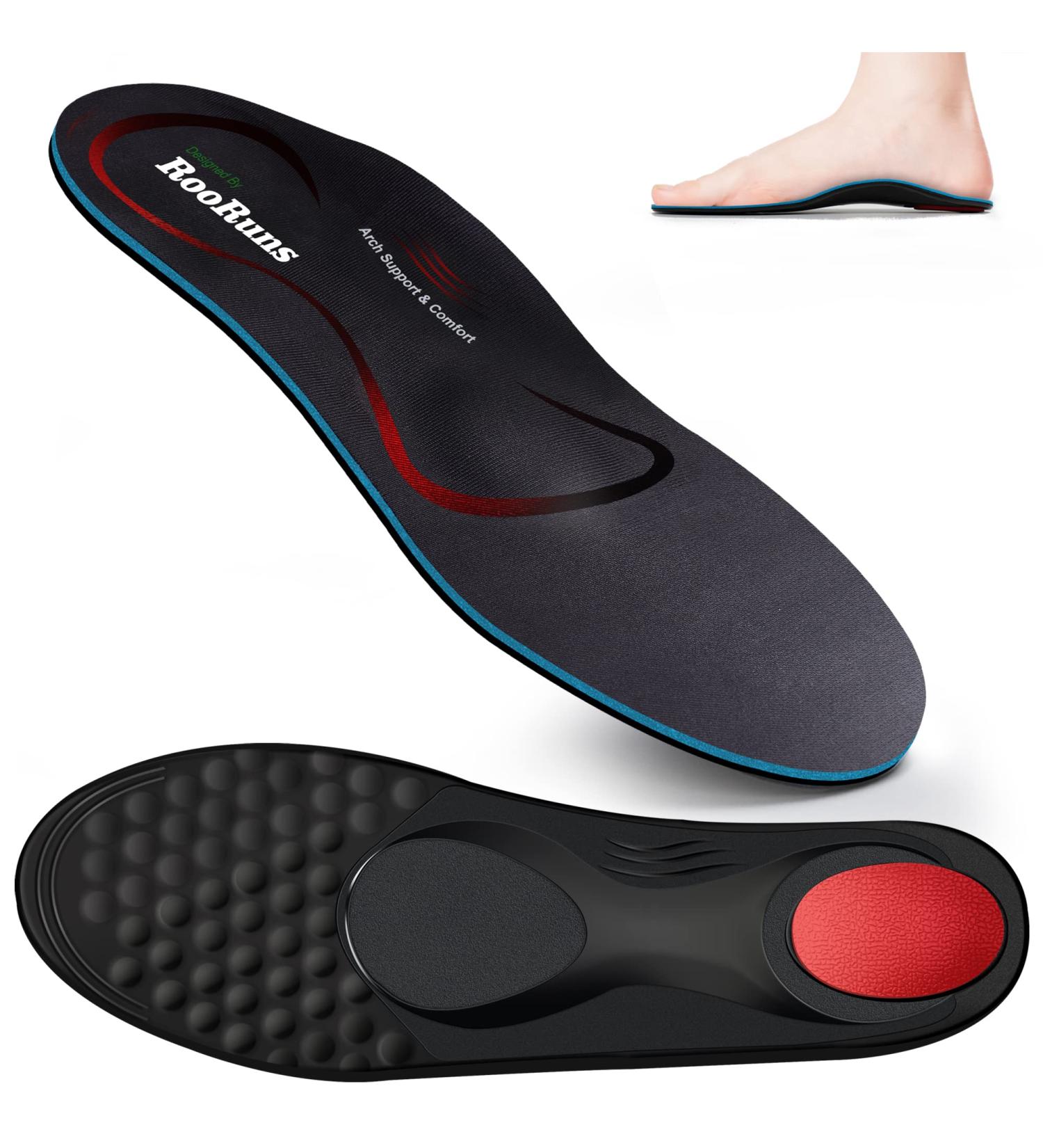 Plantar Fasciitis Insoles - Orthotic Shoe Inserts with Arch Support & Cushion for Pain Relief | Men's 10-11.5 Women's 12-13.5 - Buy Online on GoSupps.com