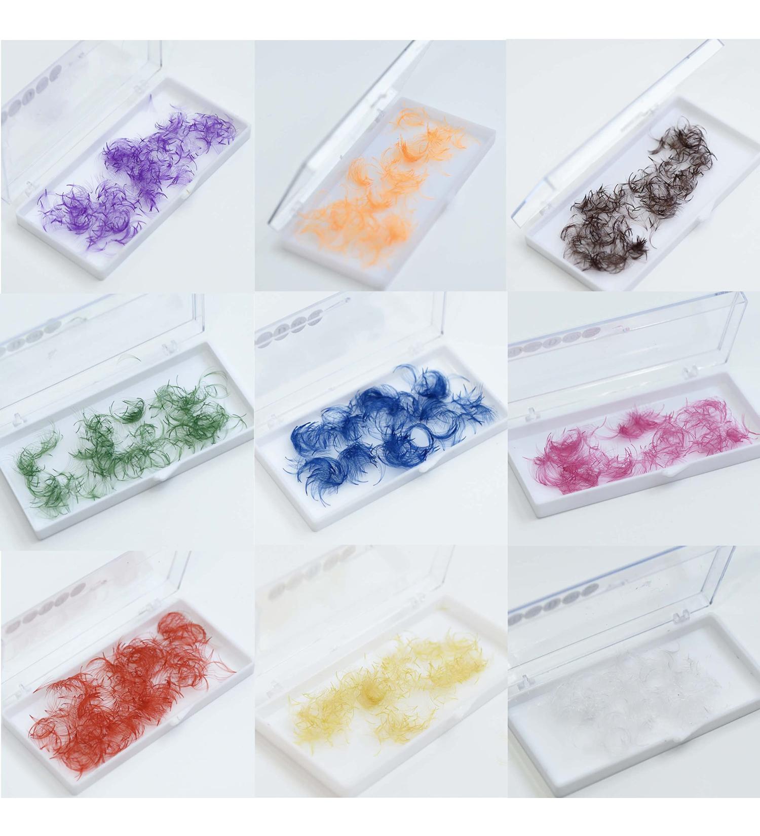 VNE 500 Colorful Lash Extensions - Premade Volume & Mega Fans - 14mm C Curl Purple 6D - Buy Online on GoSupps.com