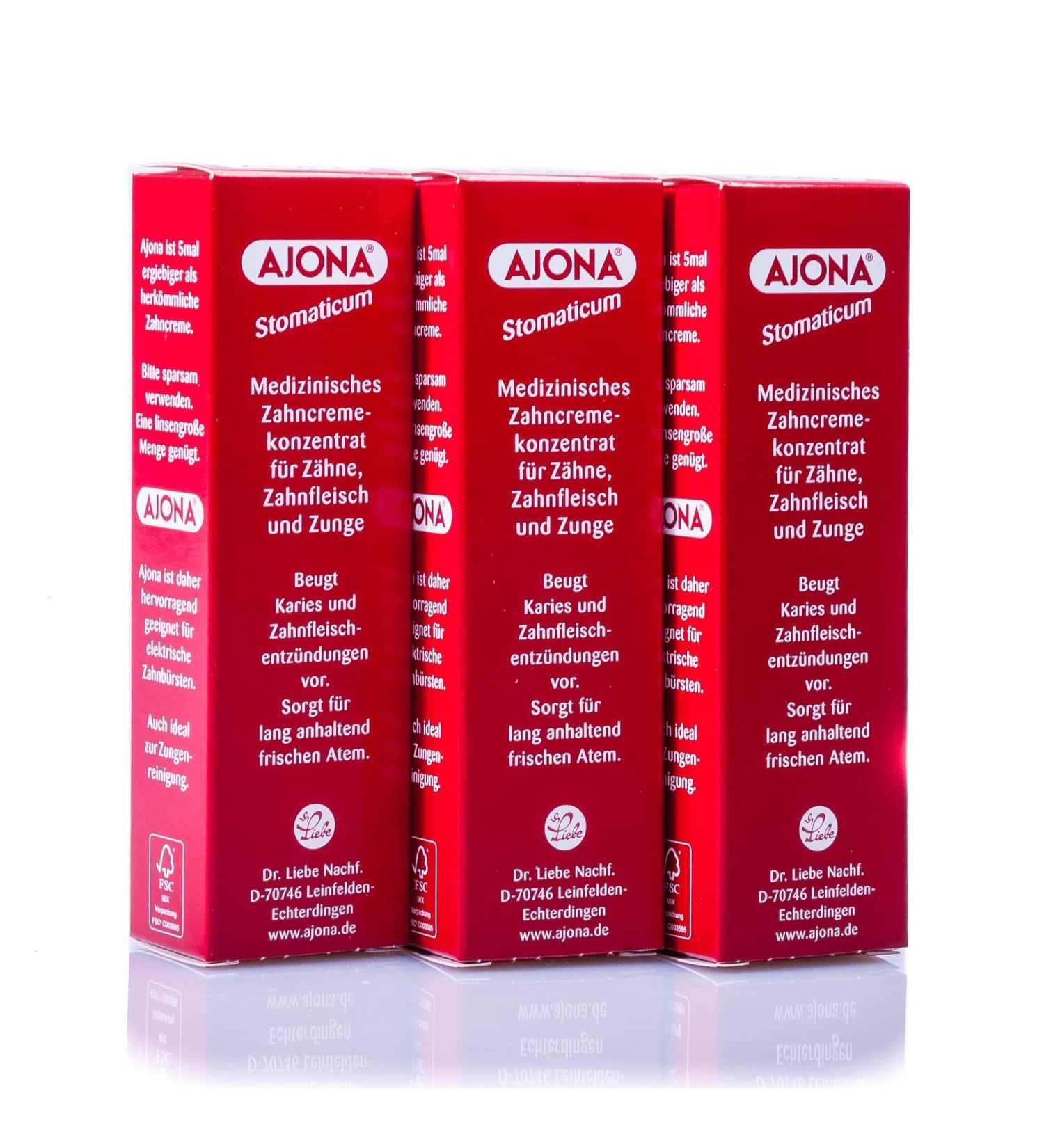 Ajona Medical Toothpaste Concentrate for Teeth Gums & Tongue - 3 x 25 ml | International Shipping Available - Buy Online on GoSupps.com