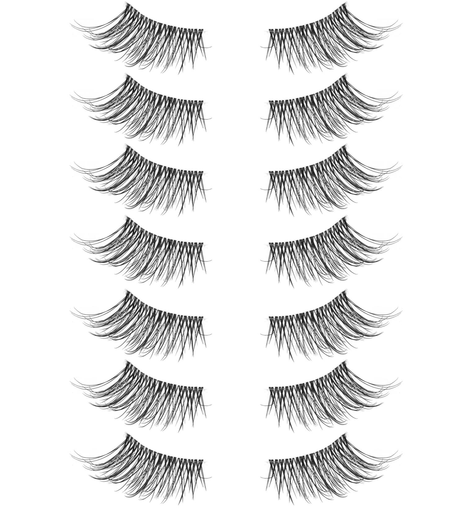 Jiocolor Accent Half Lashes 7 Pairs - Natural Look Corner End lash Pack HF-202 - Buy Online on GoSupps.com