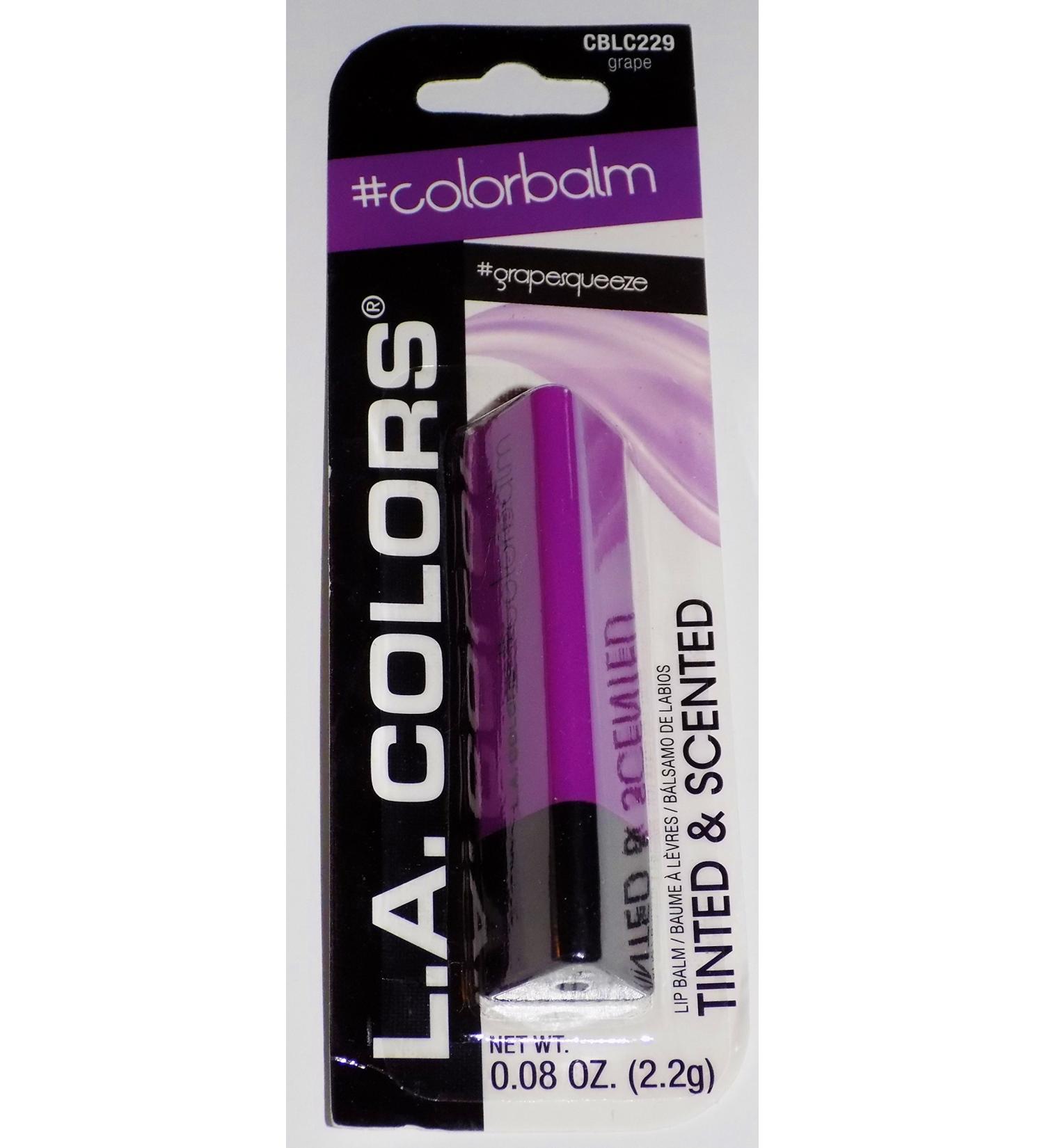 L.A. Colors Tinted & Scented Lip Balm #Colorbalm #GrapeSqueeze