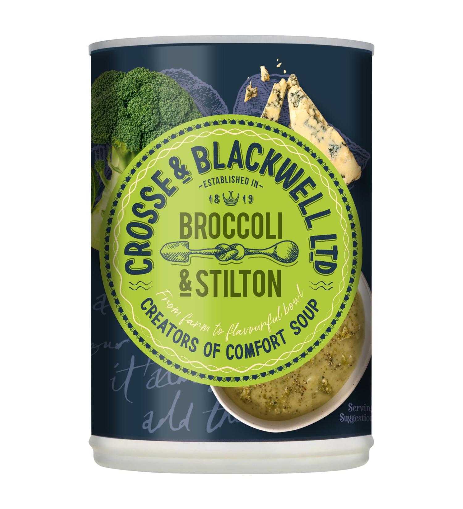Crosse & Blackwell Broccoli & Stilton Soup 400g - Buy Now for a Deliciously Creamy Meal! - Buy Online on GoSupps.com