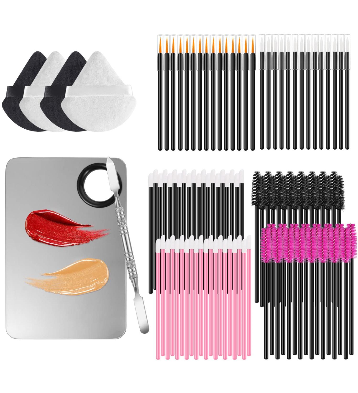 255-Piece Disposable Makeup Applicators Kit | Essential Tools for Makeup Artists | Eyeliner Brushes, Mascara Wands, Lip Brushes & more - Buy Online on GoSupps.com