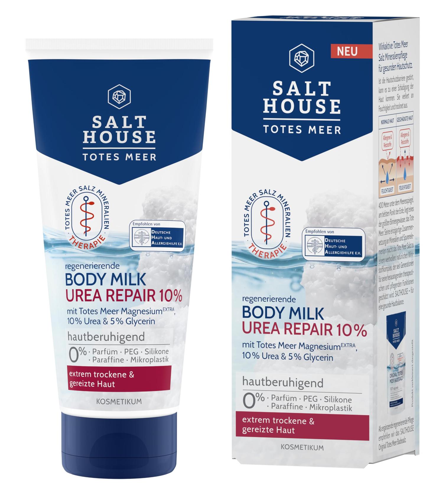 Salthouse Totes Meer Therapeutic Body Lotion with Urea 10% - Valuable Active Ingredients to Soothe Itching - For Extremely Dry Skin - 200ml - Buy Online on GoSupps.com