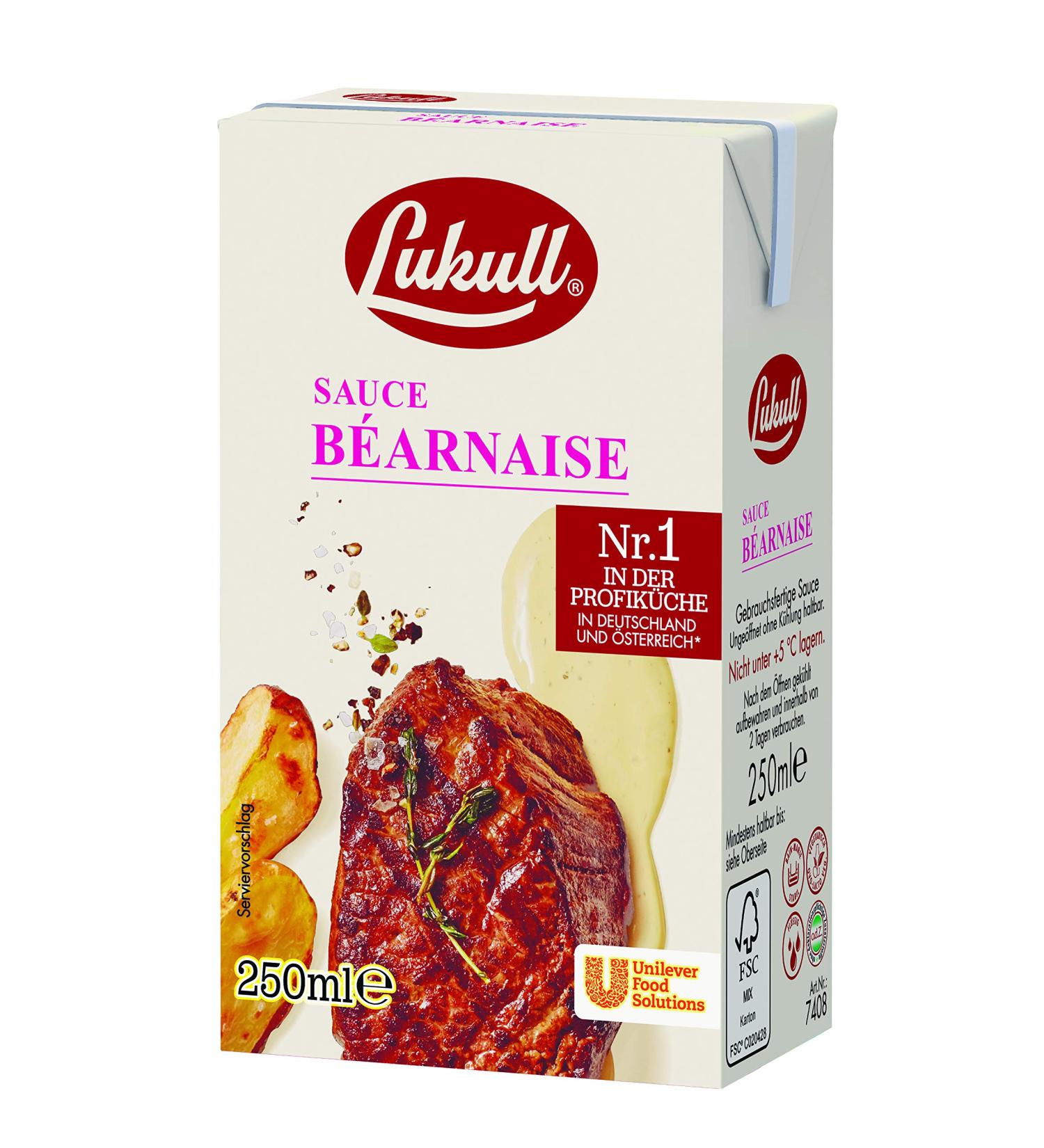 Lukull Sauce B arnaise - Classic Chervil & Tarragon Flavor | 12 x 250ml | Ready to Use International Shipping - Buy Online on GoSupps.com