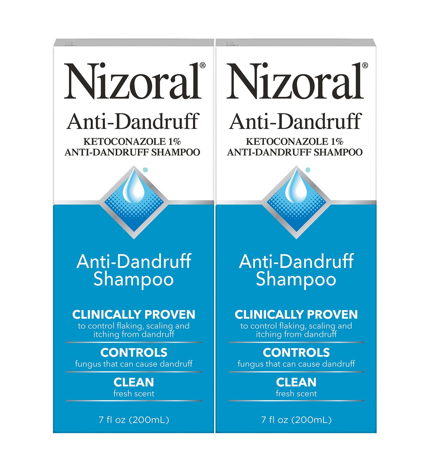 Nizoral Anti-Dandruff Shampoo 1% Ketoconazole Fresh Scent - 14 Fl Oz (Pack of 2) - 7 Fl Oz (Pack of 2) - Buy Online on GoSupps.com