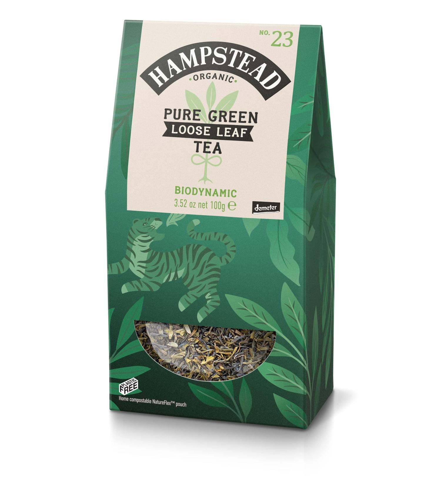  Hampstead Tea Hampstead Tea Th Vert en Vrac Bio 100 g - Lot de 6 - Buy Online on GoSupps.com