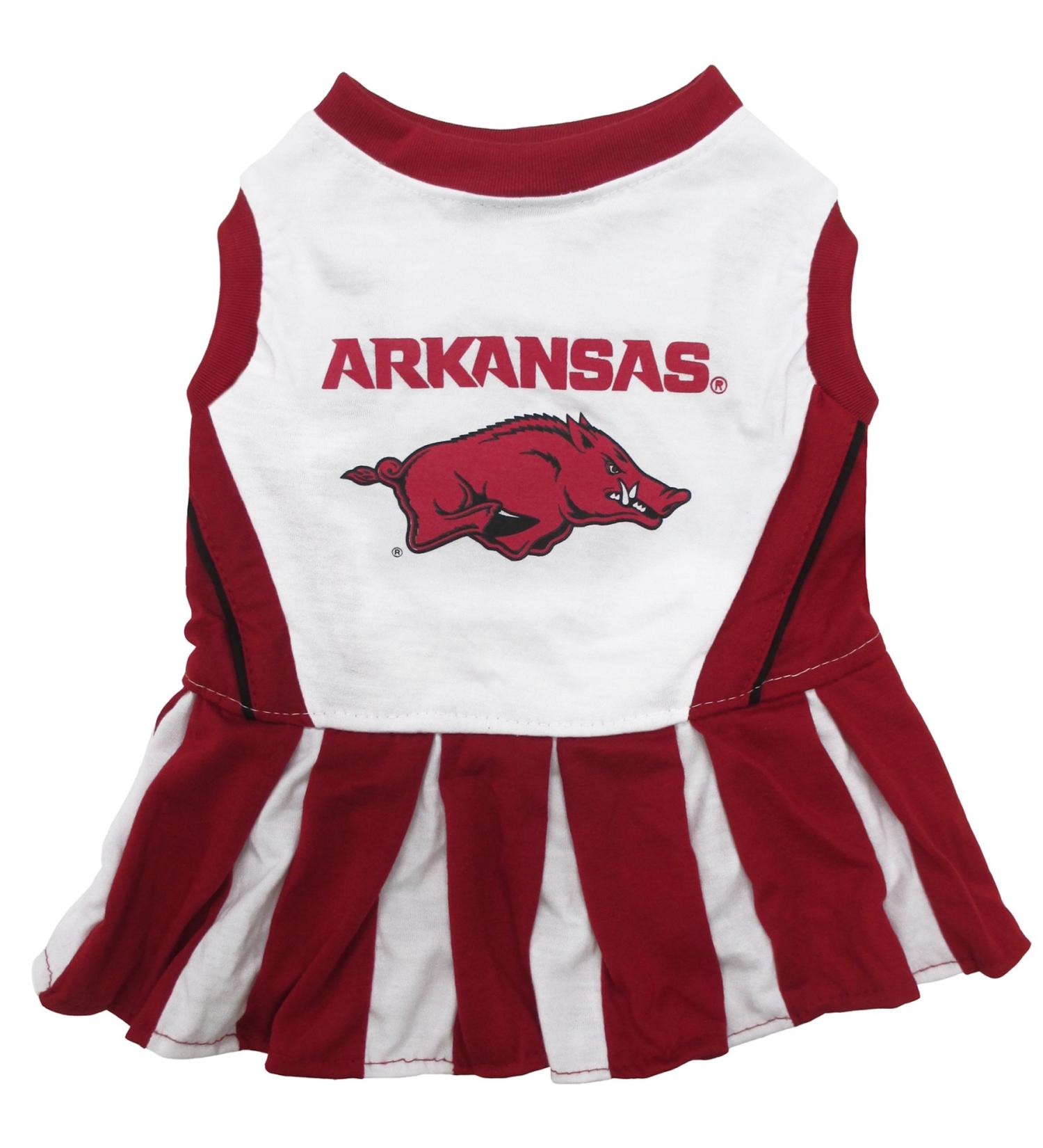 NCAA Arkansas Razorbacks Dog Cheerleader Outfit  X-Small XS Arkansas Razorbacks - Buy Online on GoSupps.com