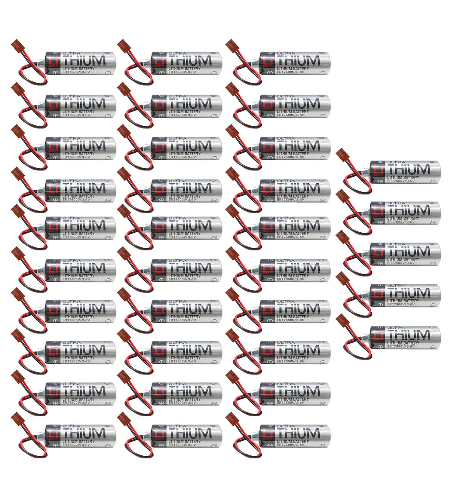 Buy 35 Pack ER6VCT ER6V 3.6V PLC Battery for Robot OTC - 2000mAh with Small Brown Plug | International Shipping Available - Buy Online on GoSupps.com