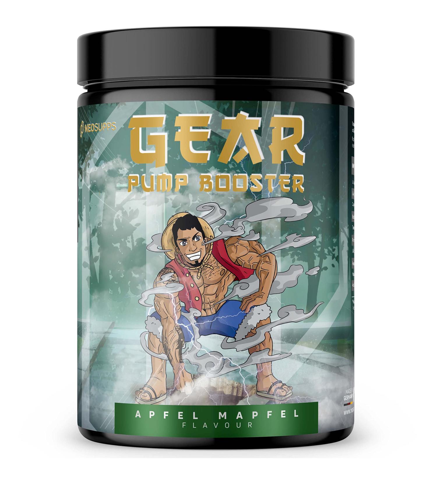 Buy GEAR Training Booster - Caffeine-Free Pump & Power Formula with Oxystorm & AstraGin Vegan Apple Maple 16 Servings 400g - Buy Online on GoSupps.com