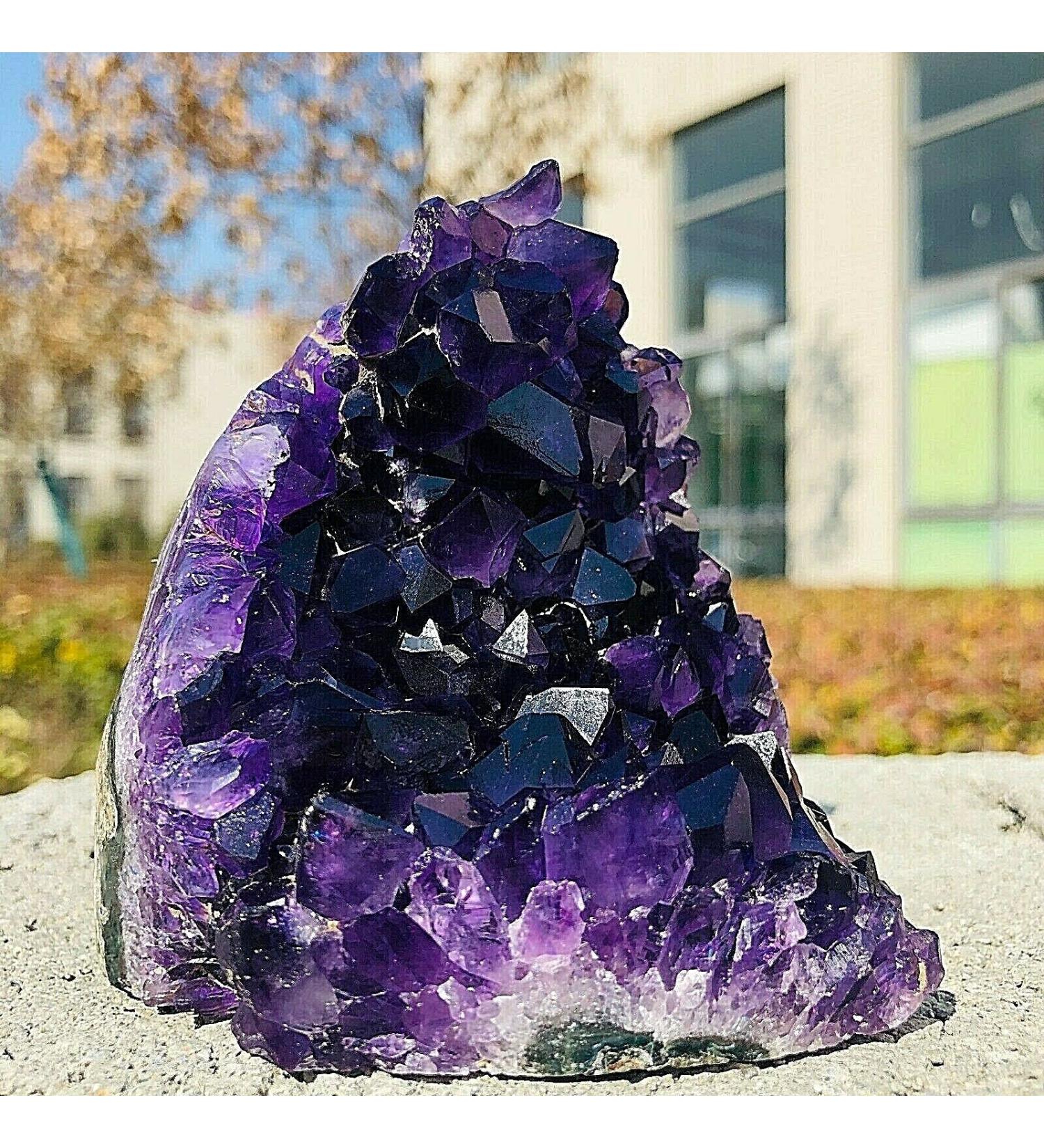 for Natural Amethyst cave Cluster Quartz Crystal Specimen Gemstones and Crystal JITEM (Size : 240-300g) - Buy Online on GoSupps.com
