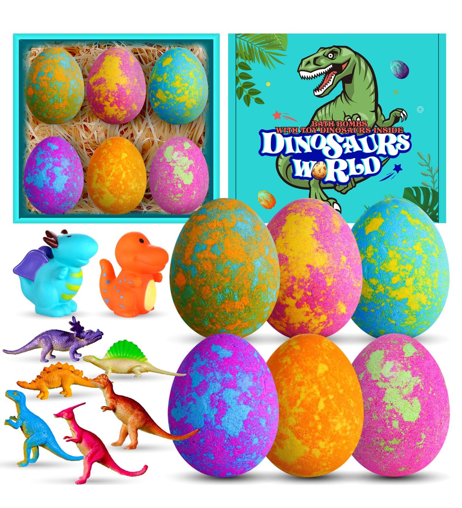 Dinosaur Surprise Bath Bombs for Kids - Fun Gift Set for Boys & Girls | Perfect for Christmas, Birthdays & Holidays - Buy Online on GoSupps.com