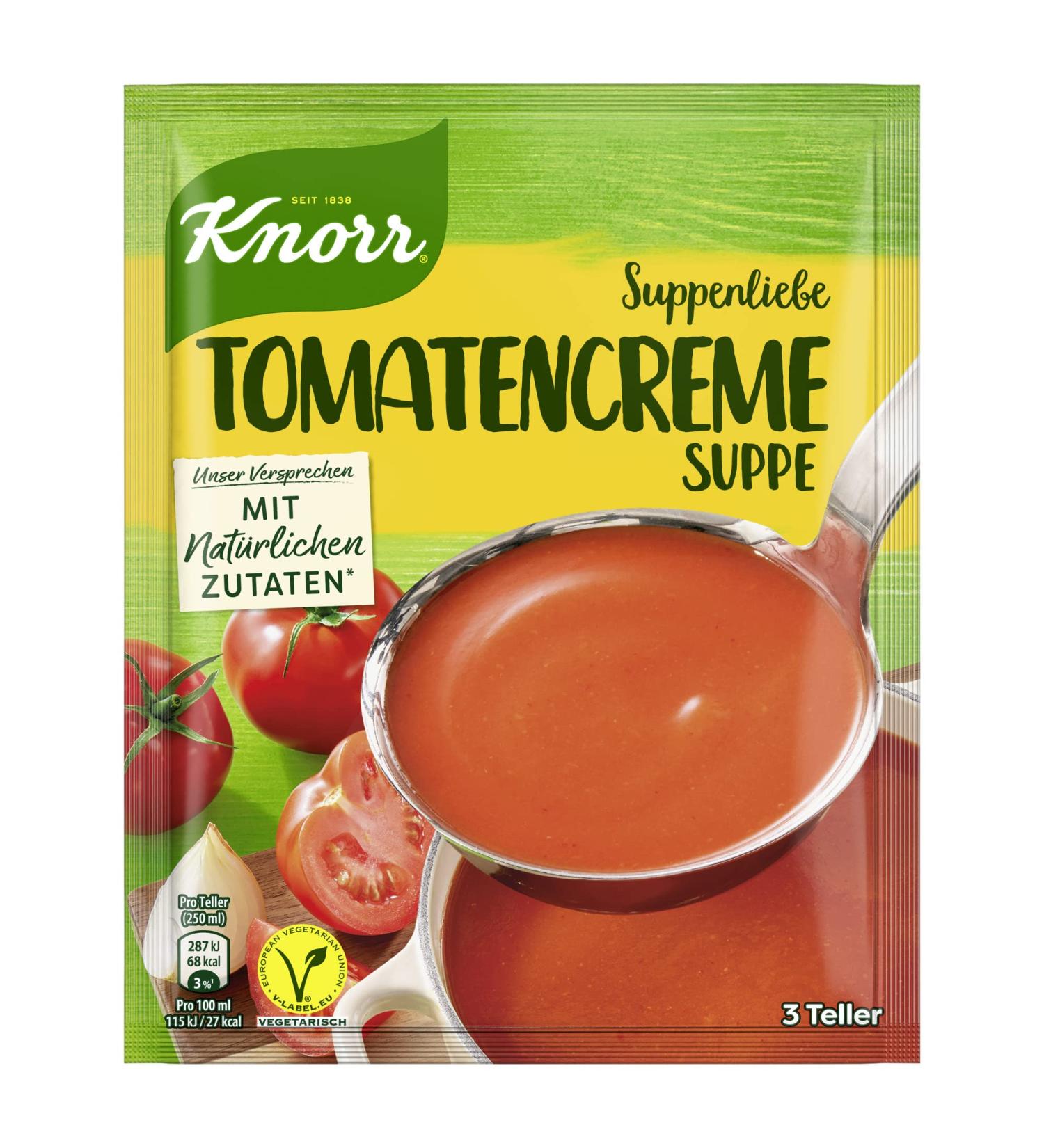 Knorr Tomato Cream Soup - Delicious & Creamy 1 Pack (3 Plates) - International Shipping Available - Buy Online on GoSupps.com