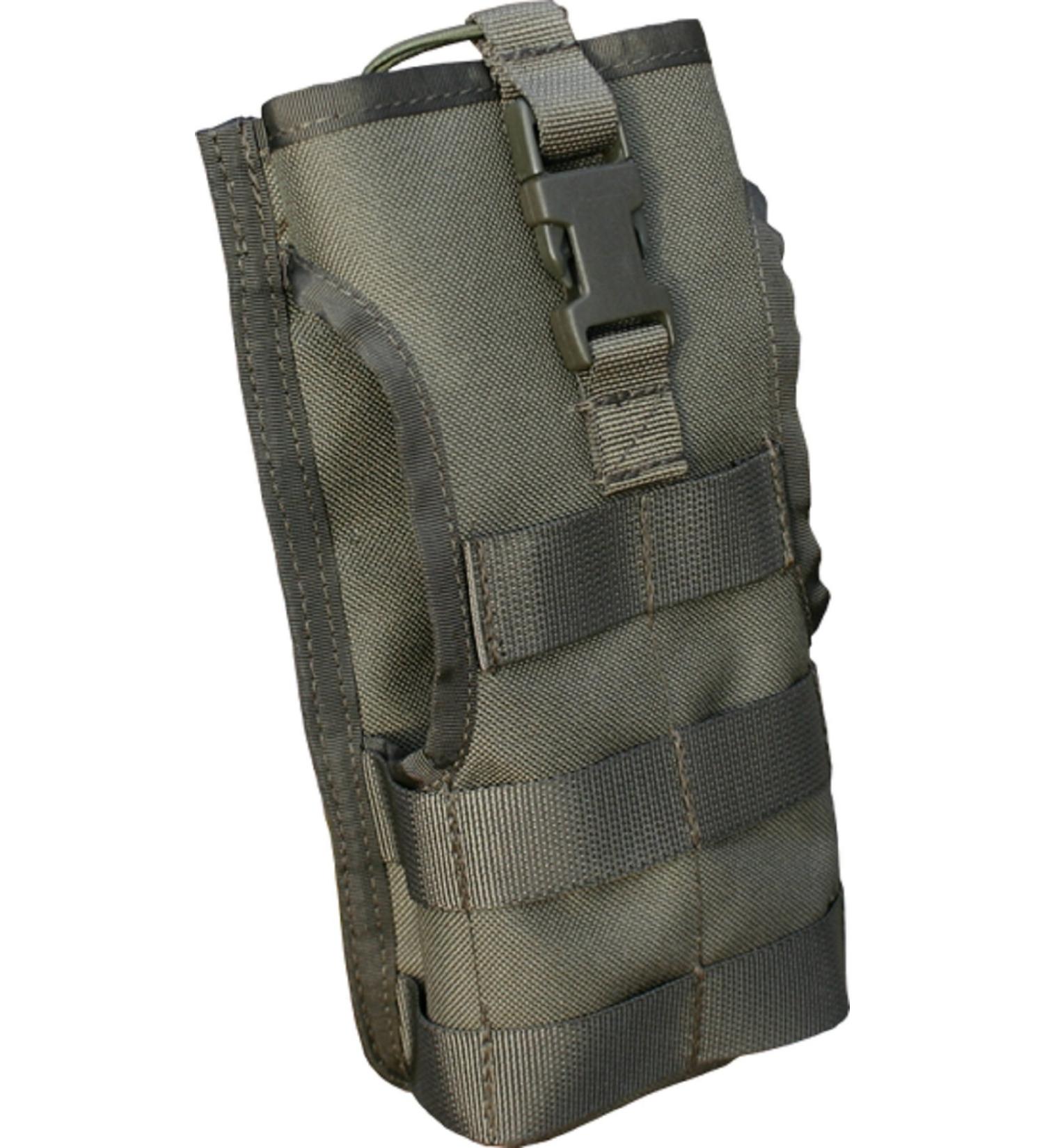 Zentauron radio bag SEM 52 I Radio Pouch Molle-compatible I Accessory bag for service standard stone grey-olive
