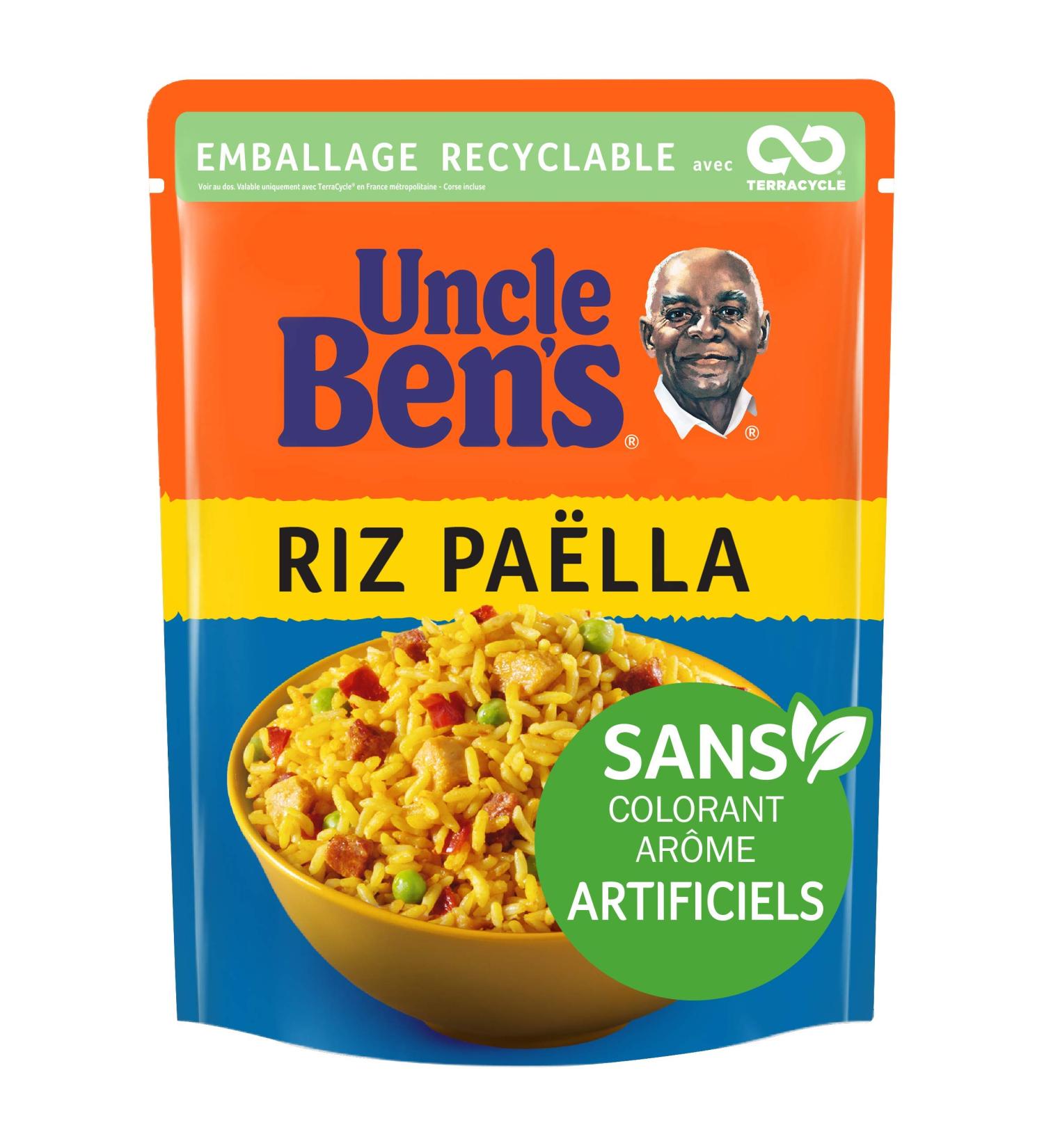 UNCLE BEN'S Paella Rice - Express 2 min in the microwave or in the pan - 250 g - Pack of 12