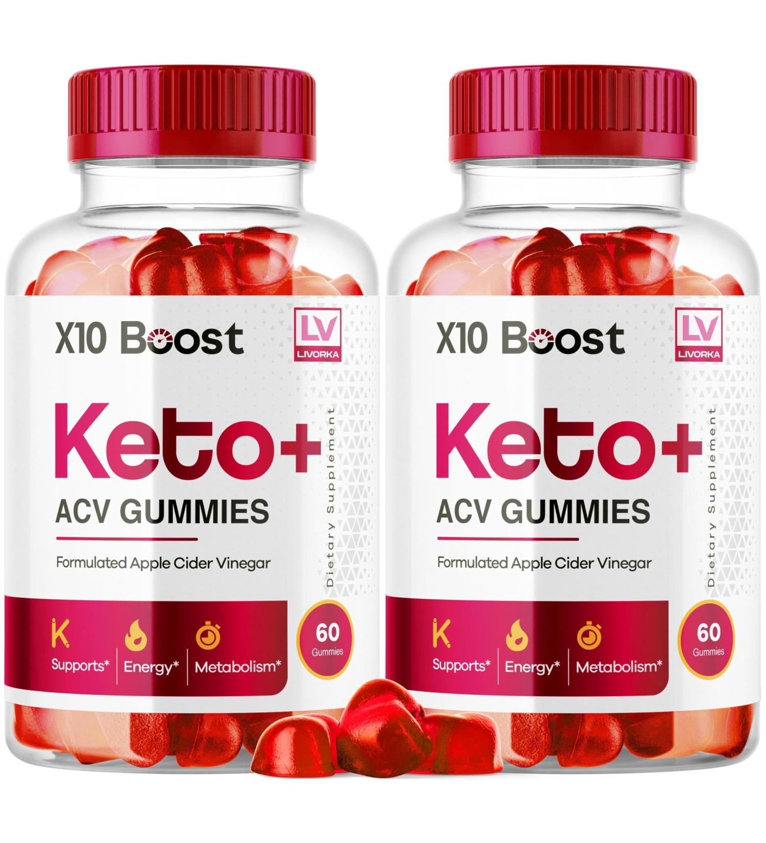 Buy X10 Boost Keto ACV Gummies - 120 Count (2 Pack) for 60 Days - Advanced Weight Loss & Energy Support - Buy Online on GoSupps.com