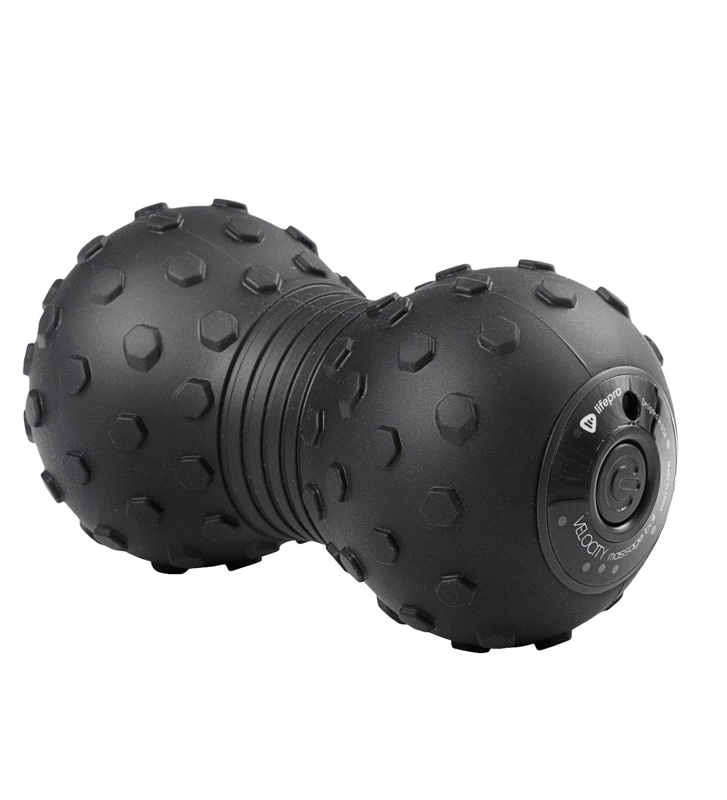 LifePro Peanut Ball Massager - Vibrating Foam Roller for Deep Tissue Therapy & Mobility | Vibration Roller for Recovery - Black - Buy Online on GoSupps.com