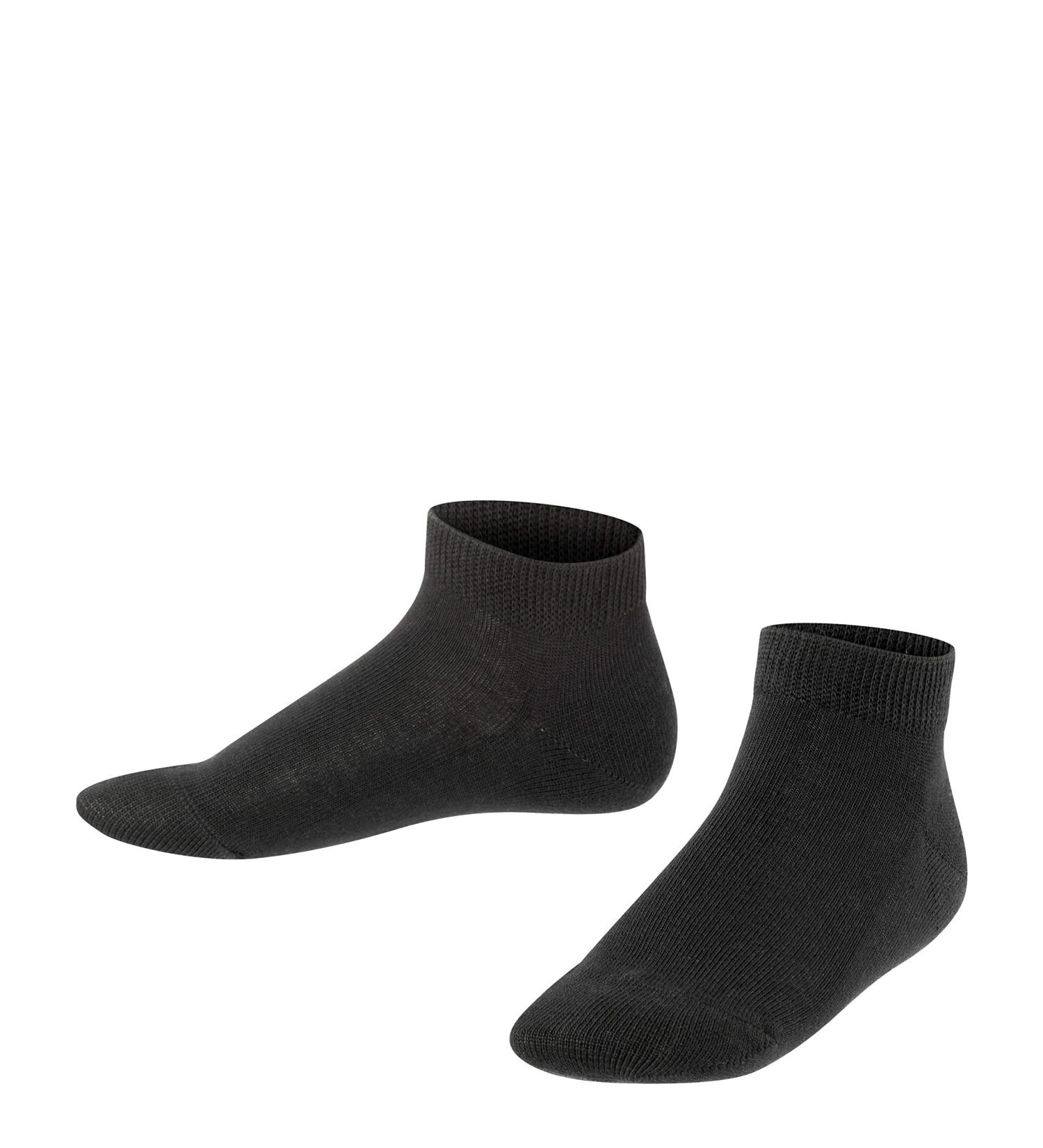 FALKE Unisex Kids Sustainable Cotton Trainer Socks - Black/Grey - 1 Pair 23-26 - Buy Online on GoSupps.com
