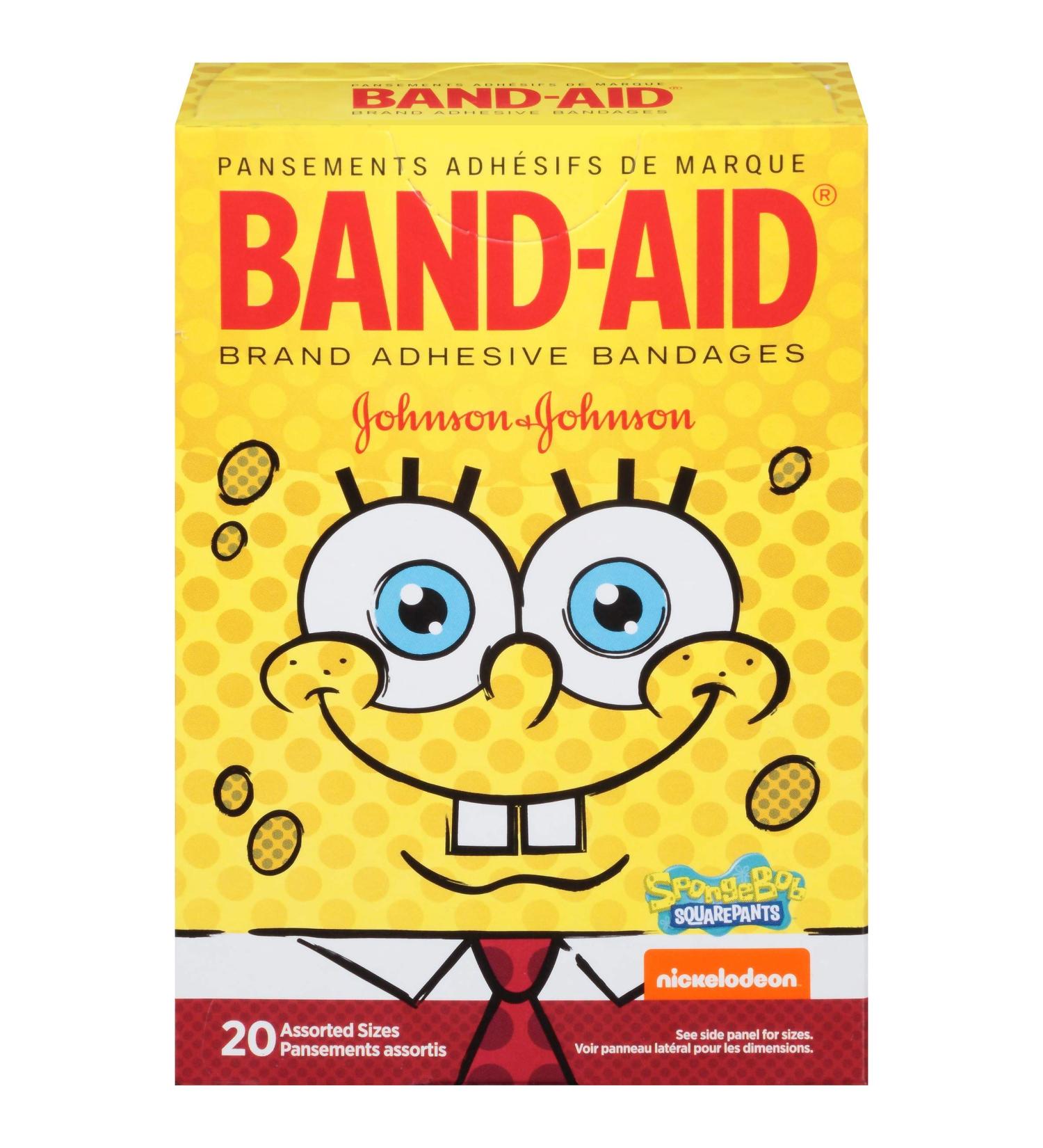 Buy SpongeBob Band-Aid Adhesive Bandages - 20 ct Assorted Sizes | International Shipping Available - Buy Online on GoSupps.com
