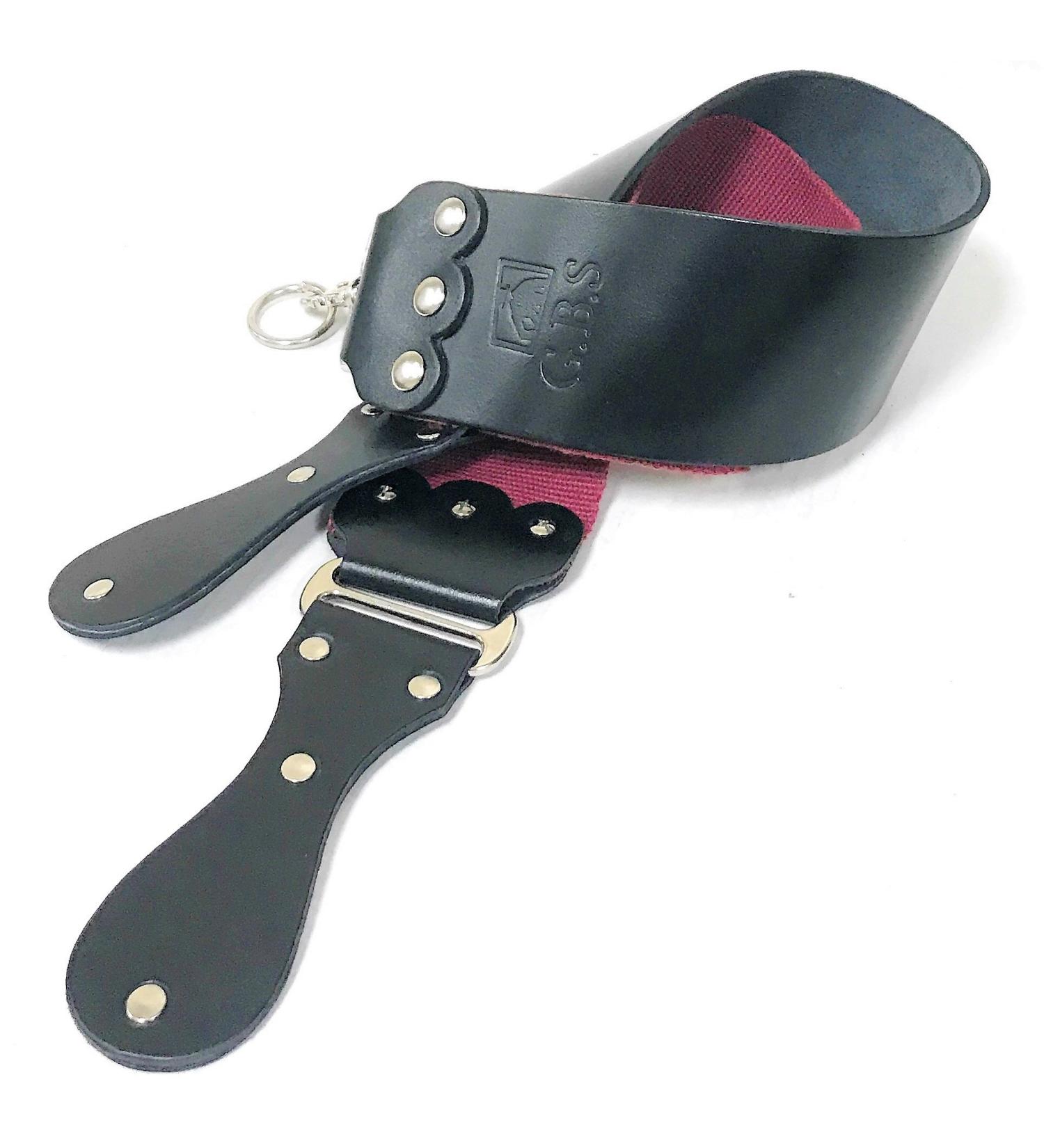 G.B.S Ultra Wide Straight Razor Strop Handmade Barber Leather Razor Strop for Sharpening Razor & Tools Dual Sharpening Strap in Black and Maroon with Fine Edges blade 3" x 26" for Men - Buy Online on GoSupps.com