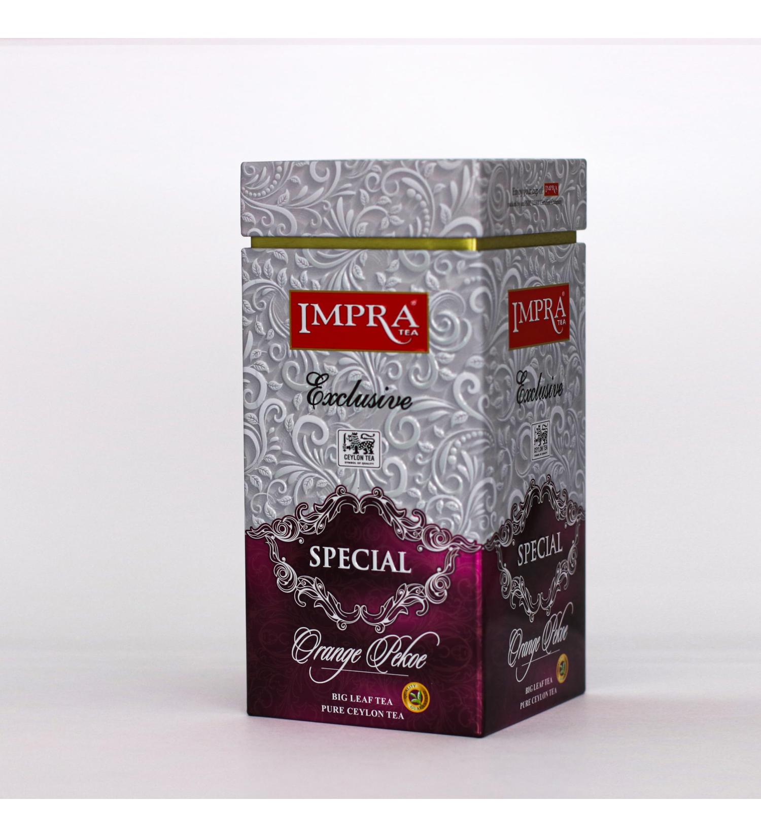 Impra Th noir sp cial orange Pekoe Big Leaf bo te de 200 g