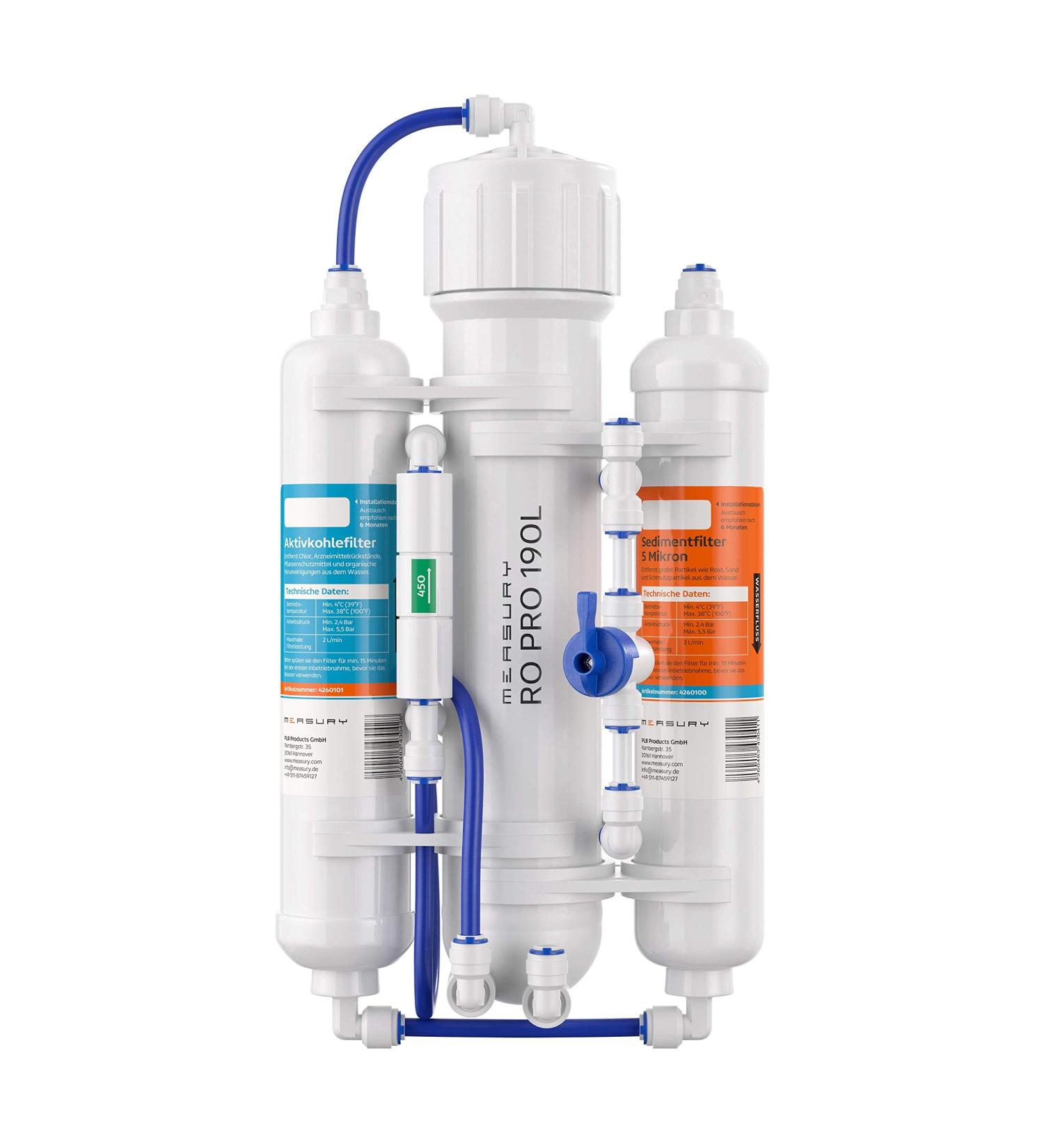 Measury Osmosis System Aquarium 190L/Day - High-Performance Reverse Osmosis System for Crystal Clear Water - Buy Online on GoSupps.com
